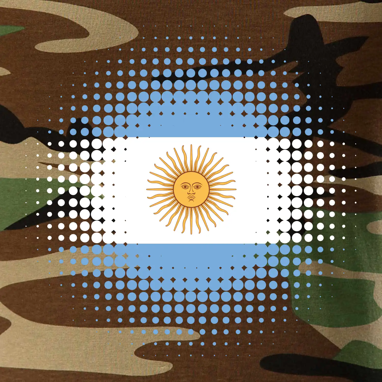 Argentina vlajka tečkovaná