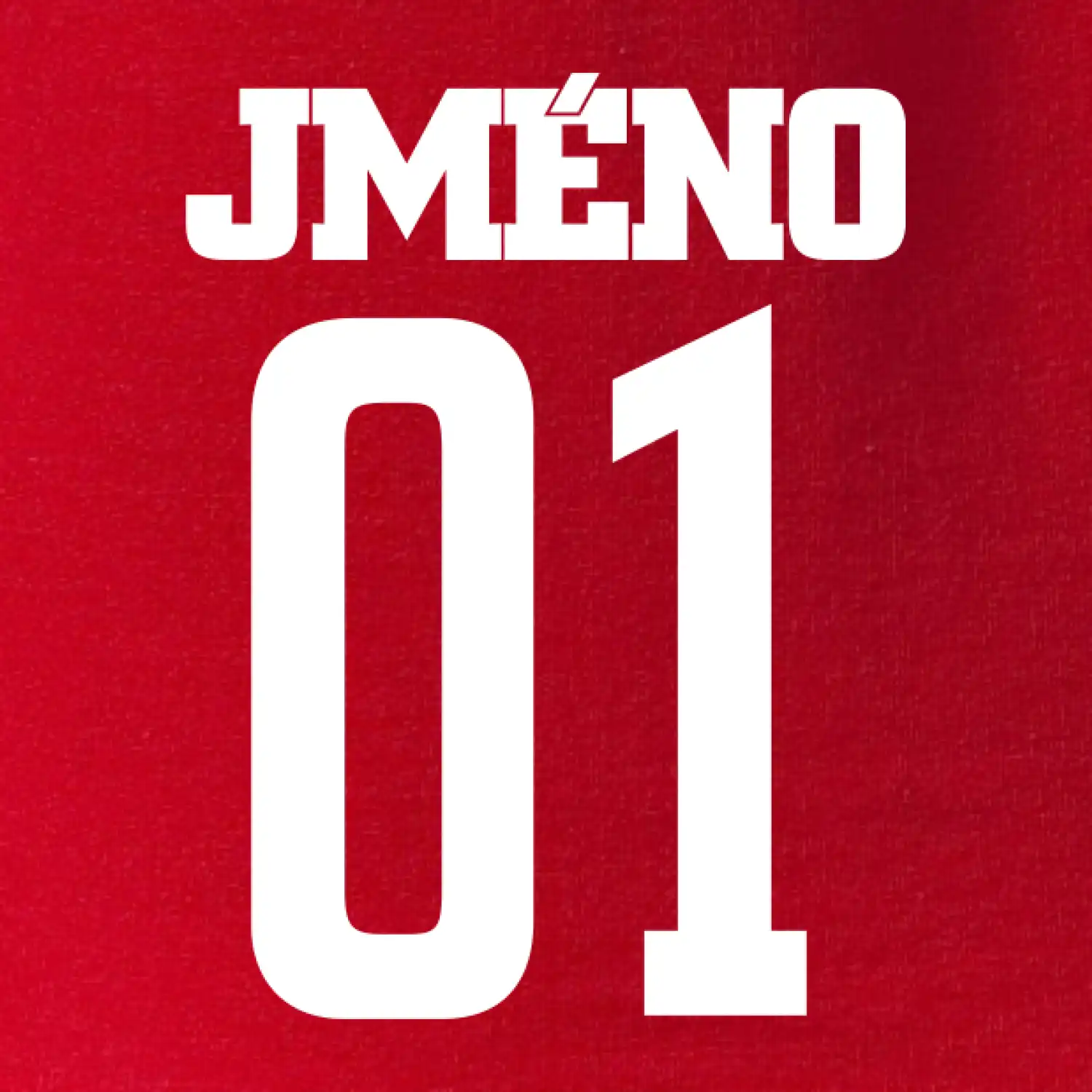 Futbalový dres - vlastné meno a číslo