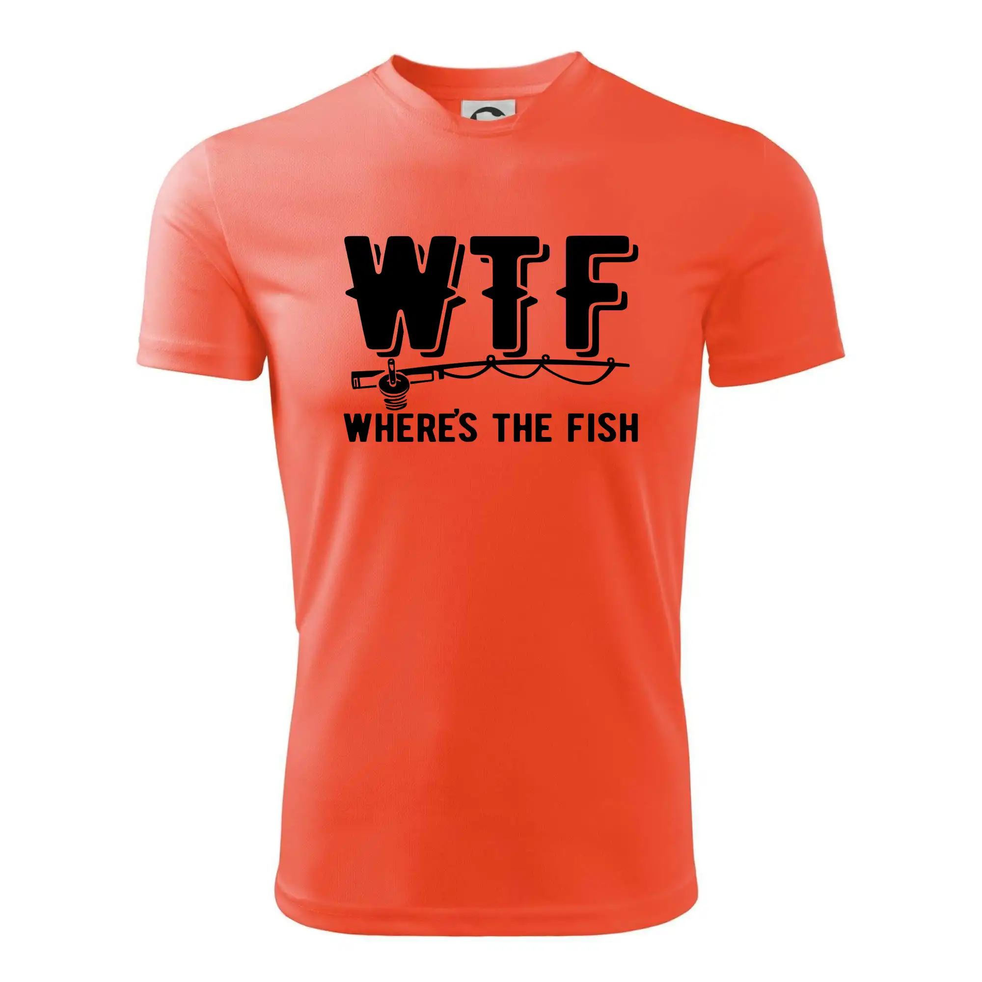 Tričká pre rybárov s potlačou - Wheres's the Fish WTF - Detské tričko športové
