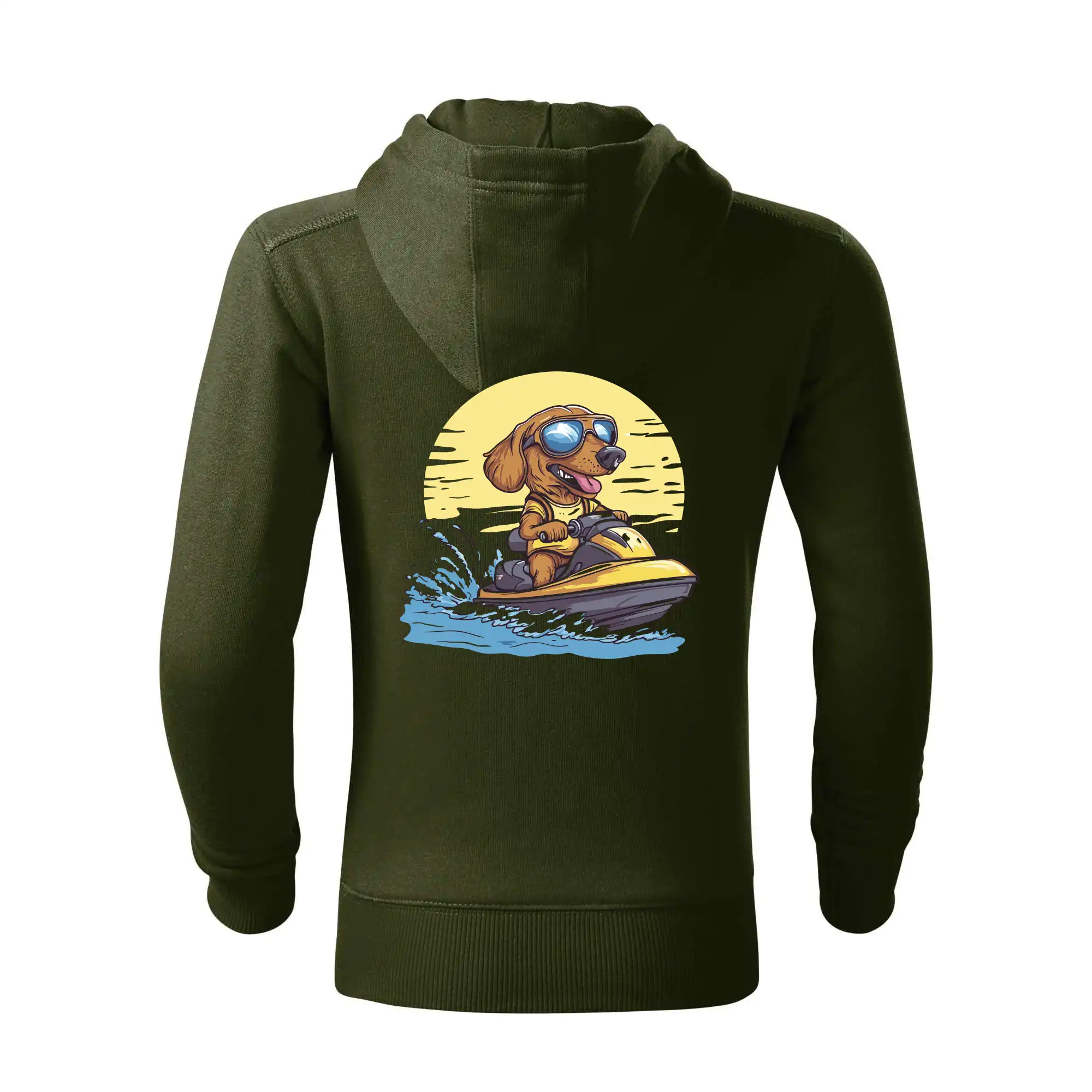 Jezevčík na vodním skútru