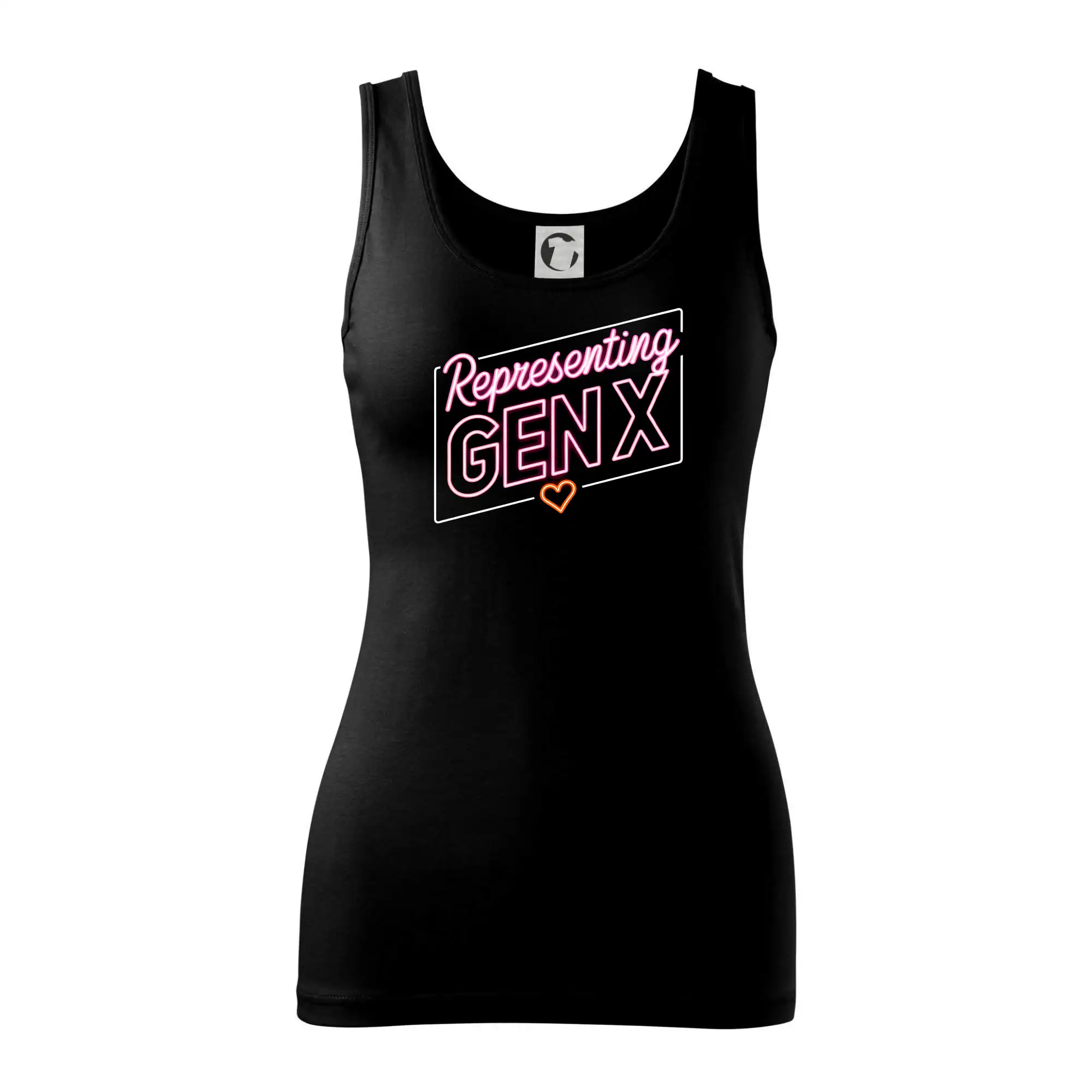 Tričká s motívmi ktoré frčia na internete - Generace X (Gen X) - Representing GEN X neon - Dámske tielko