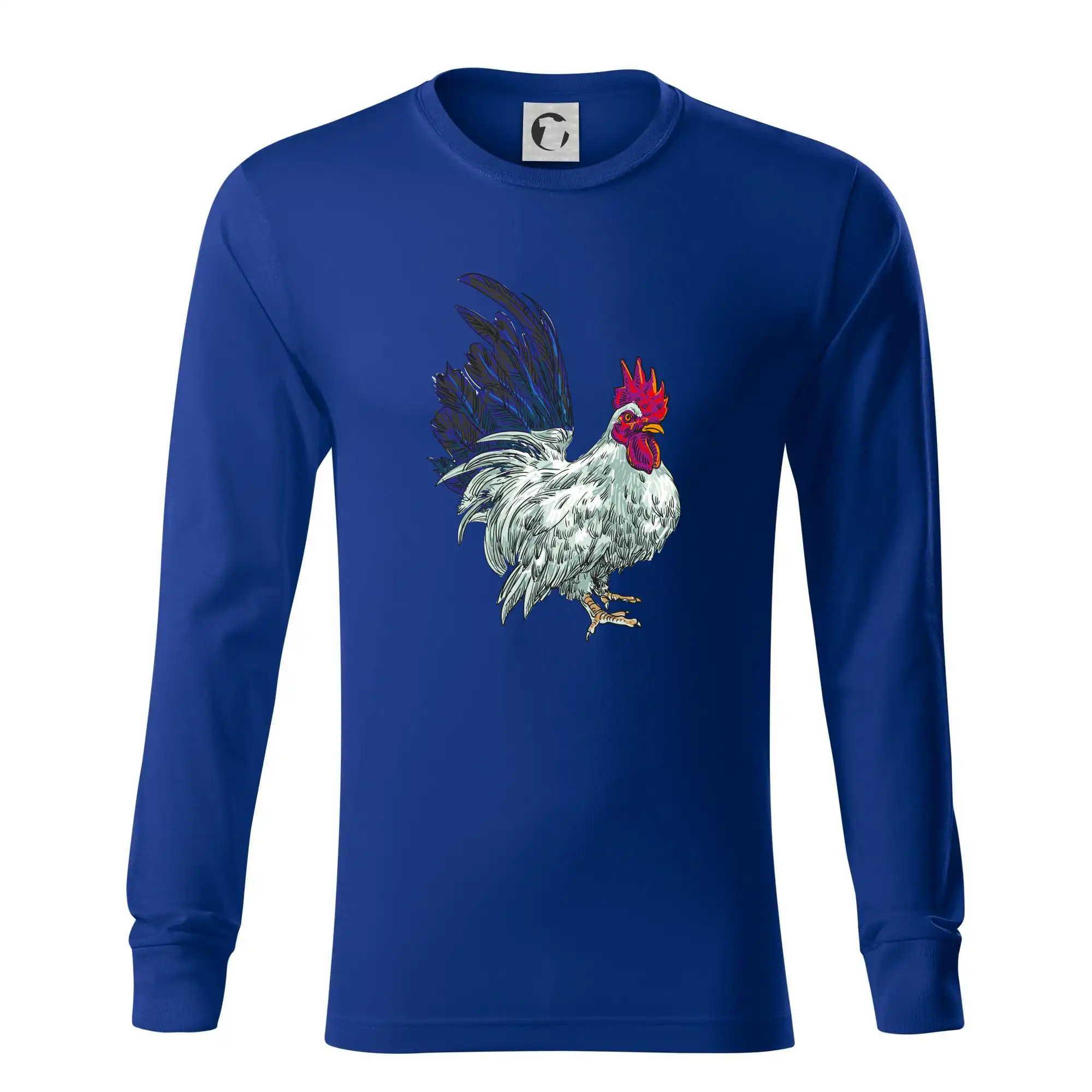 Kohout kreslený bílý