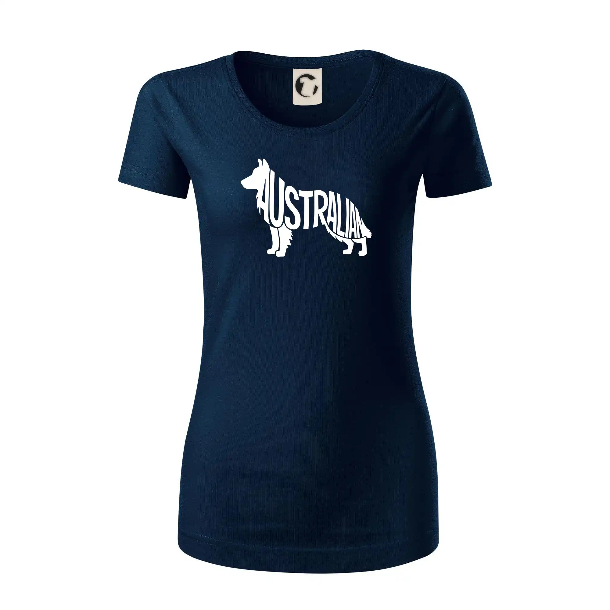 Australský Ovčák - nápis v těle