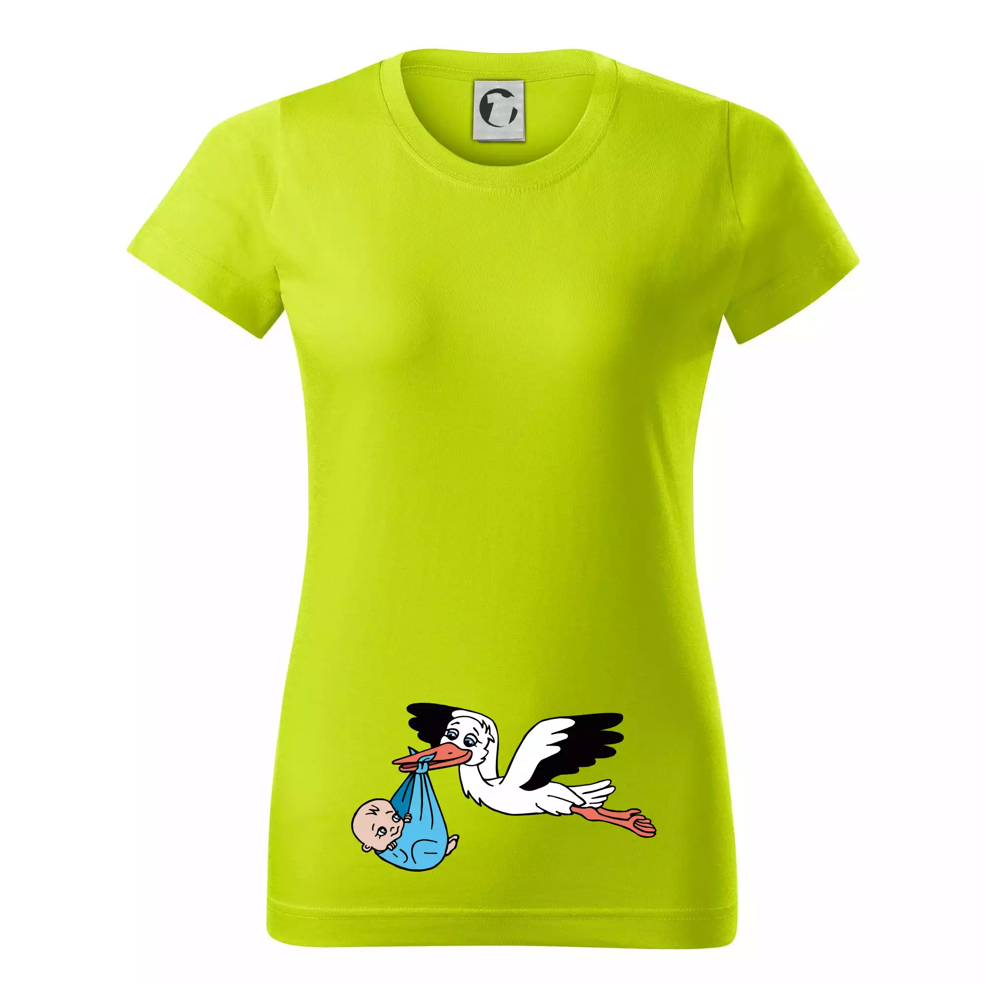 Čáp a miminko - kluk (Hana-creative)