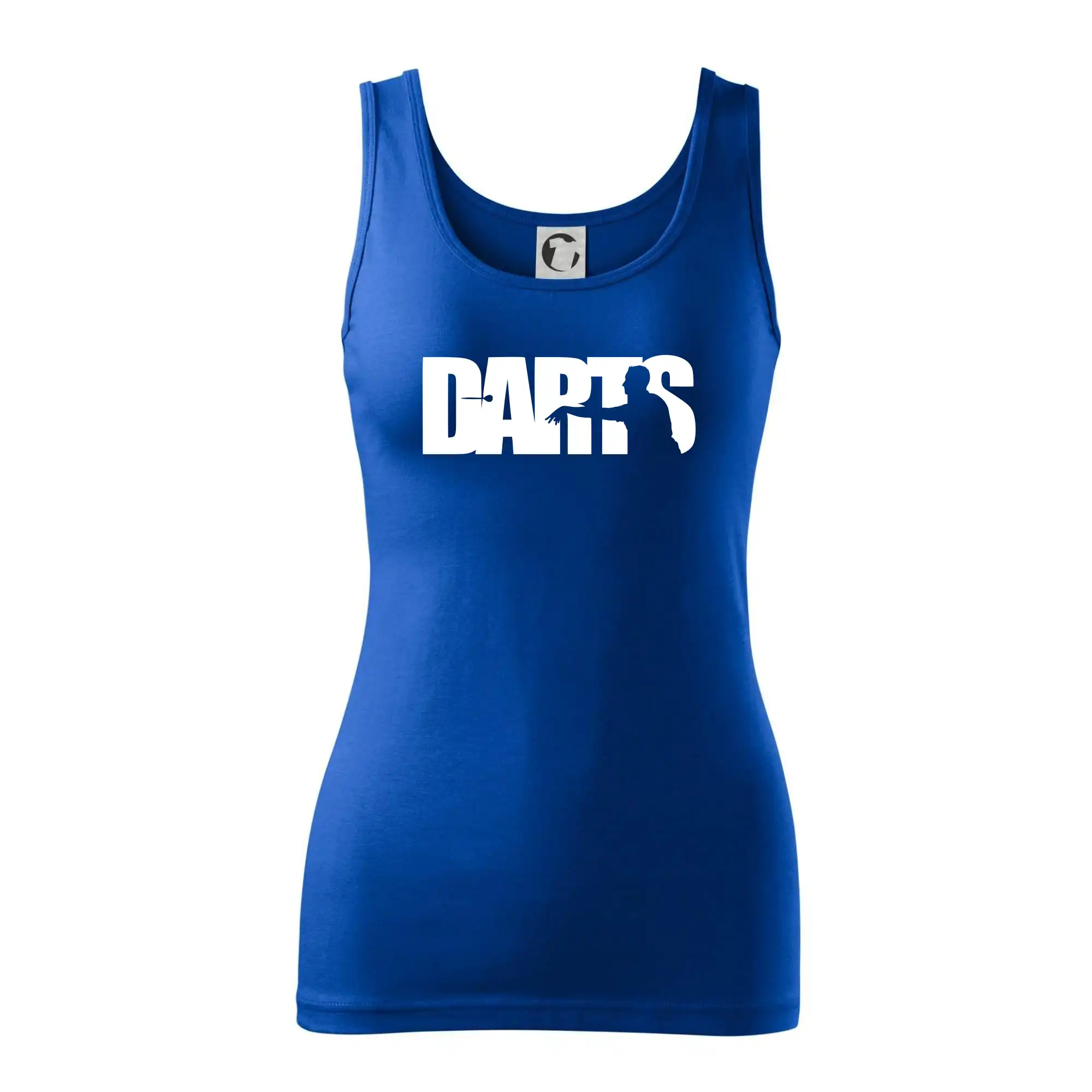 Darts - nápis se šipkařem