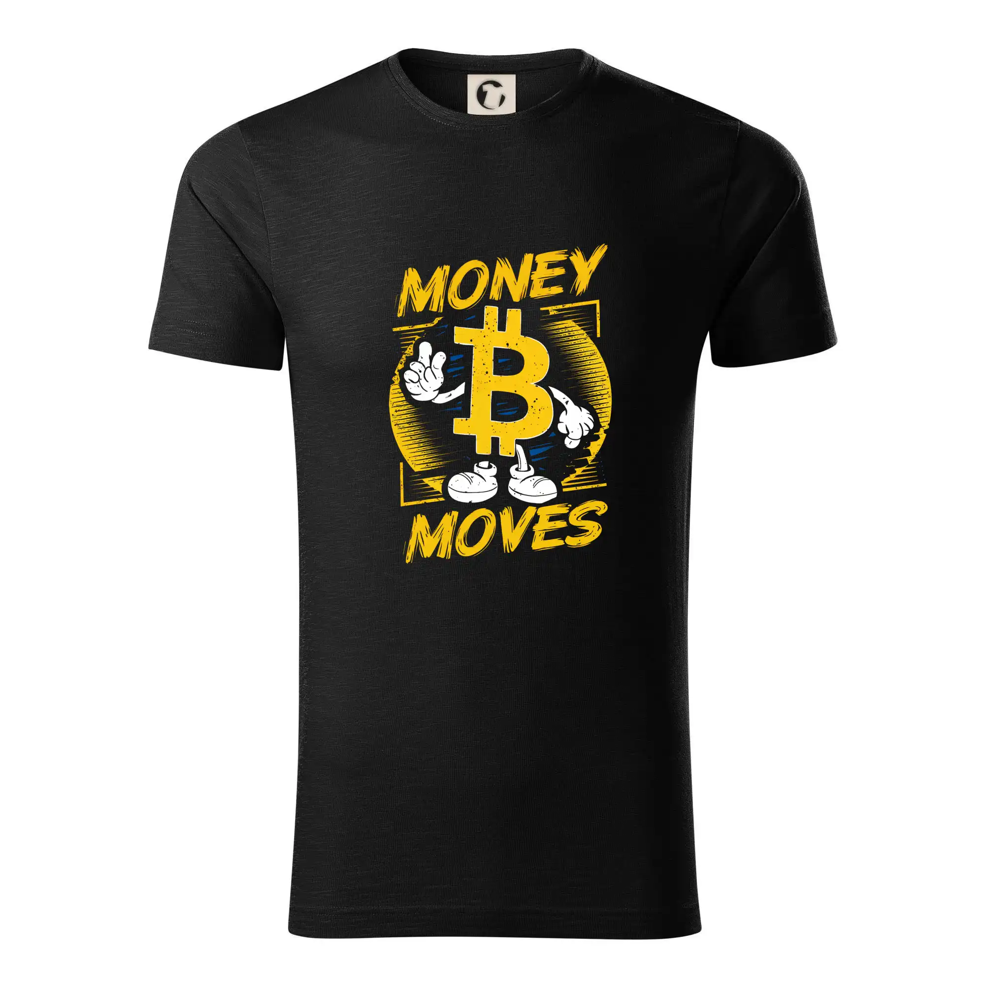 Money moves bitcoin mascot - Tričko z organickej bavlny