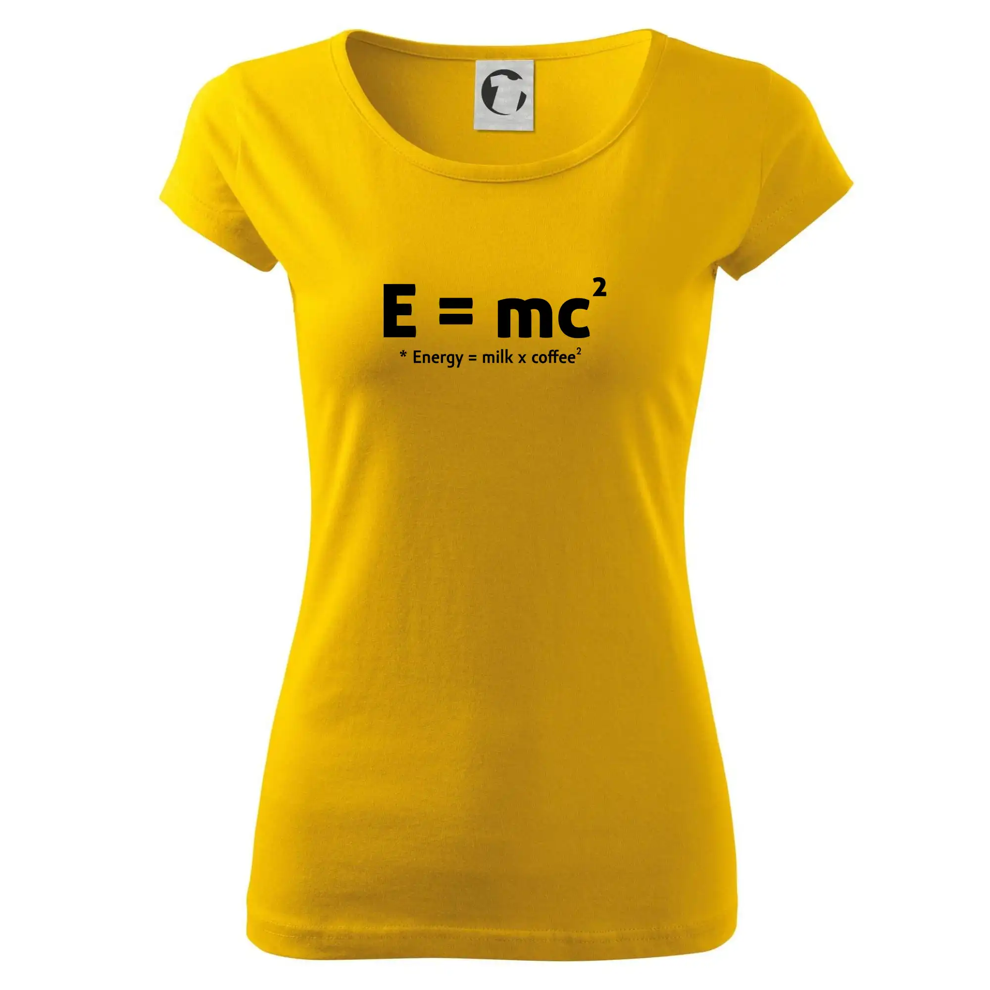 Grafické tričká - e = mc2 - coffee milk - Dámske tričko Pure