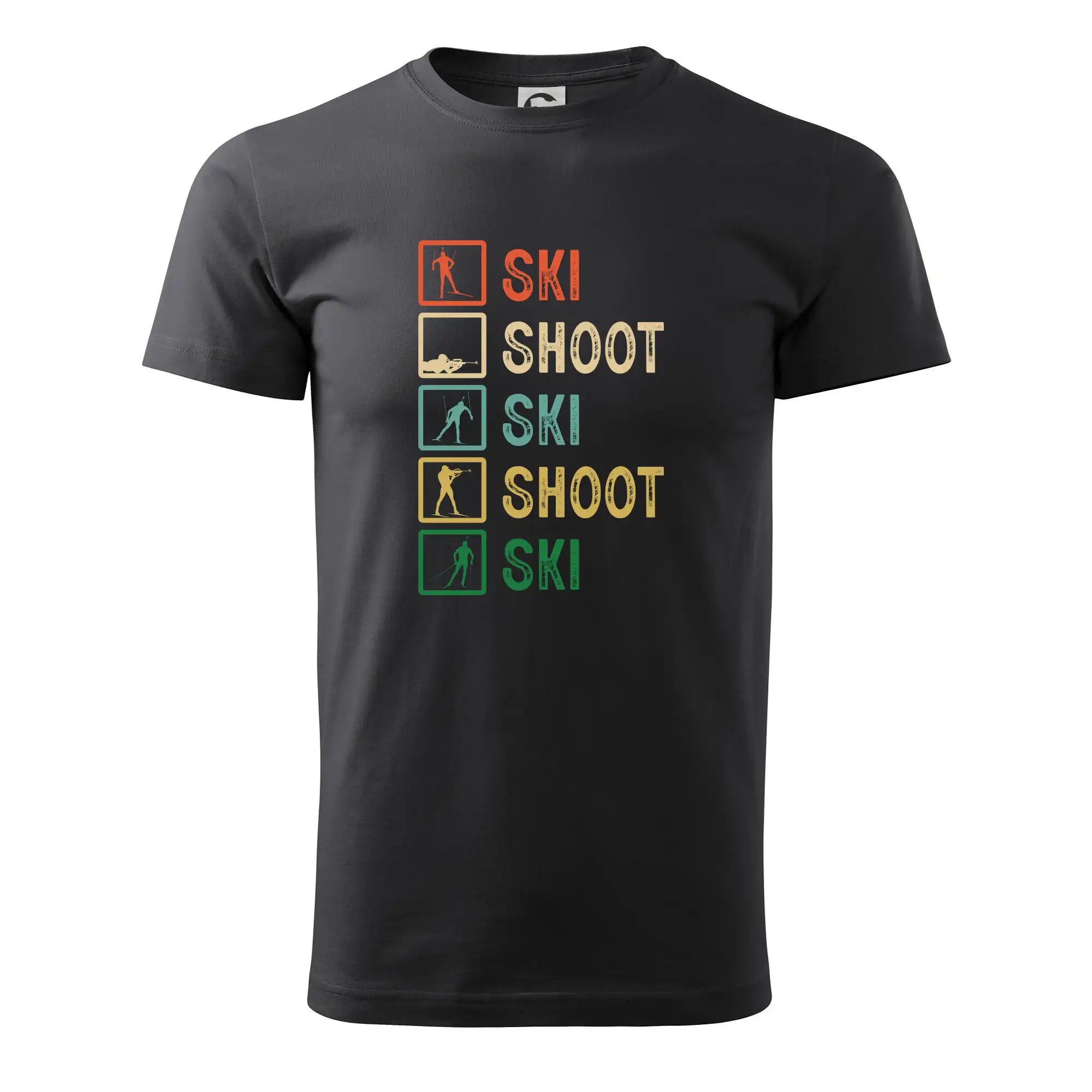 Lyže a Snowboard - Biatlon ski shoot ski - Pánske tričko nižšej gramáže