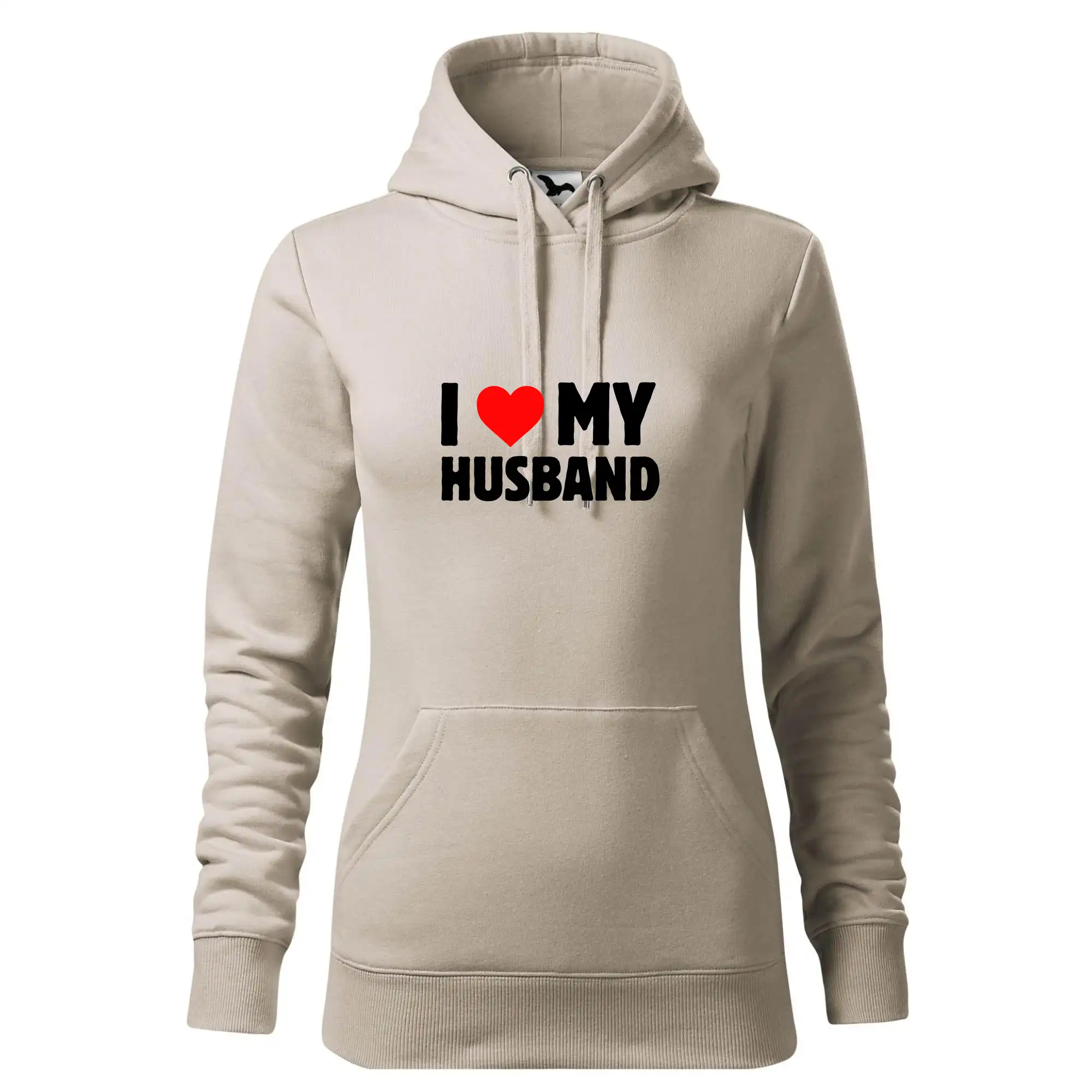 Tričká pre zamilovaných - I love my husband - Mikina dámská Cape s kapucí