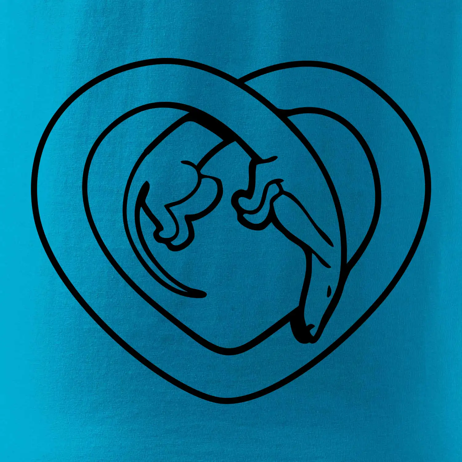 Jezevčík srdce - obrys