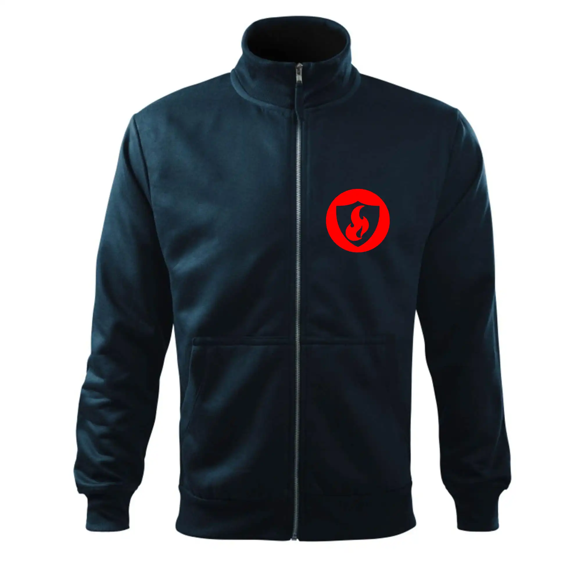 Originálne tričká pre hasičov - Erb plameň na prso - Mikina bez kapucne Adventure