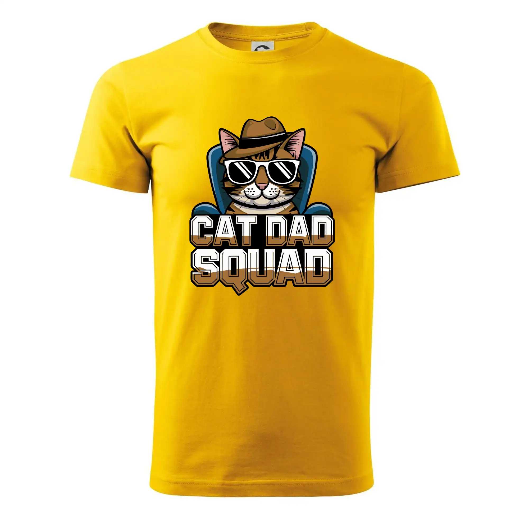 Vtipná tričká s mačkou - Cat dad squad - Klasické pánske tričko vyššej gramáže