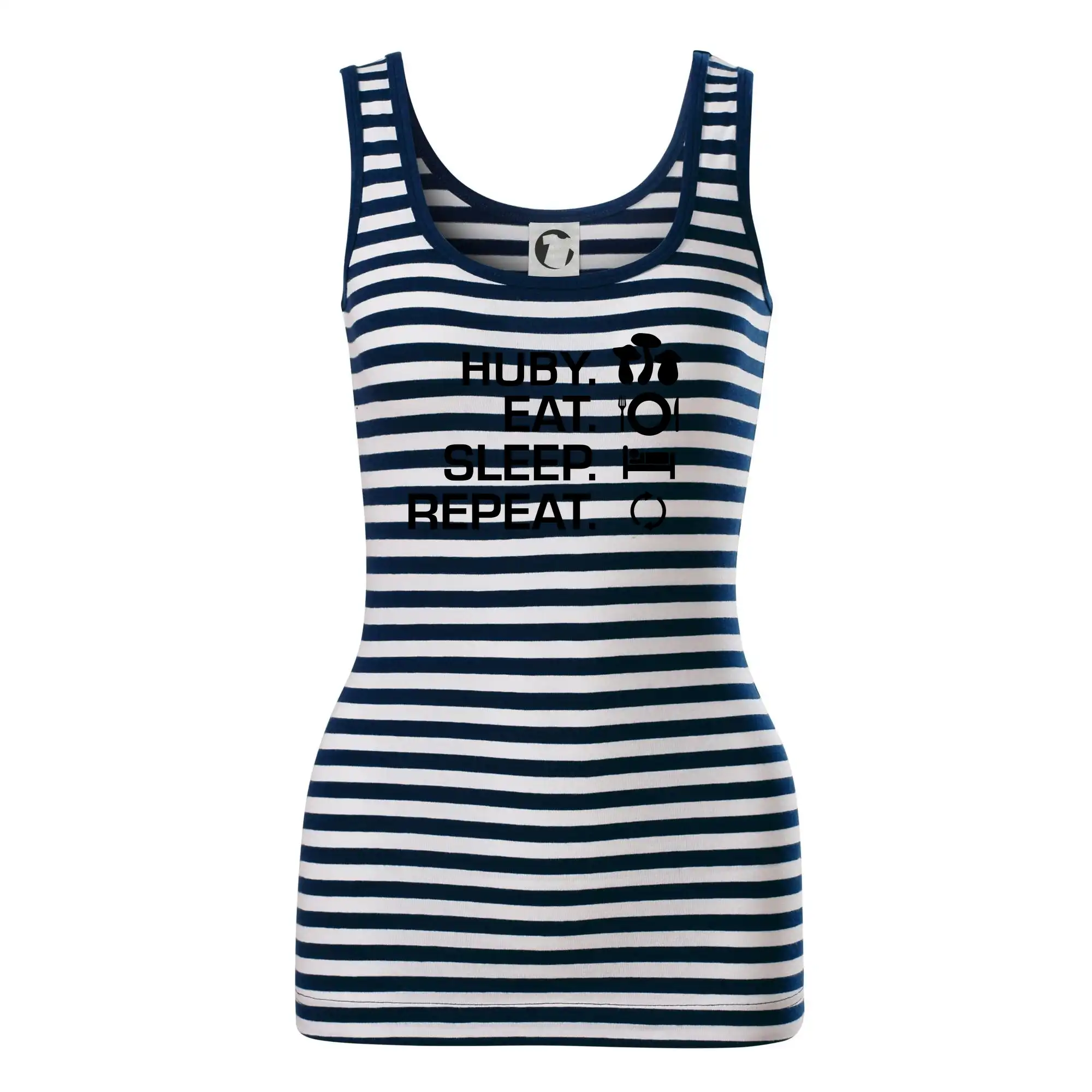 Tričká na chalupu - Huby Eat Sleep Repeat - Sailor tielko na vodu