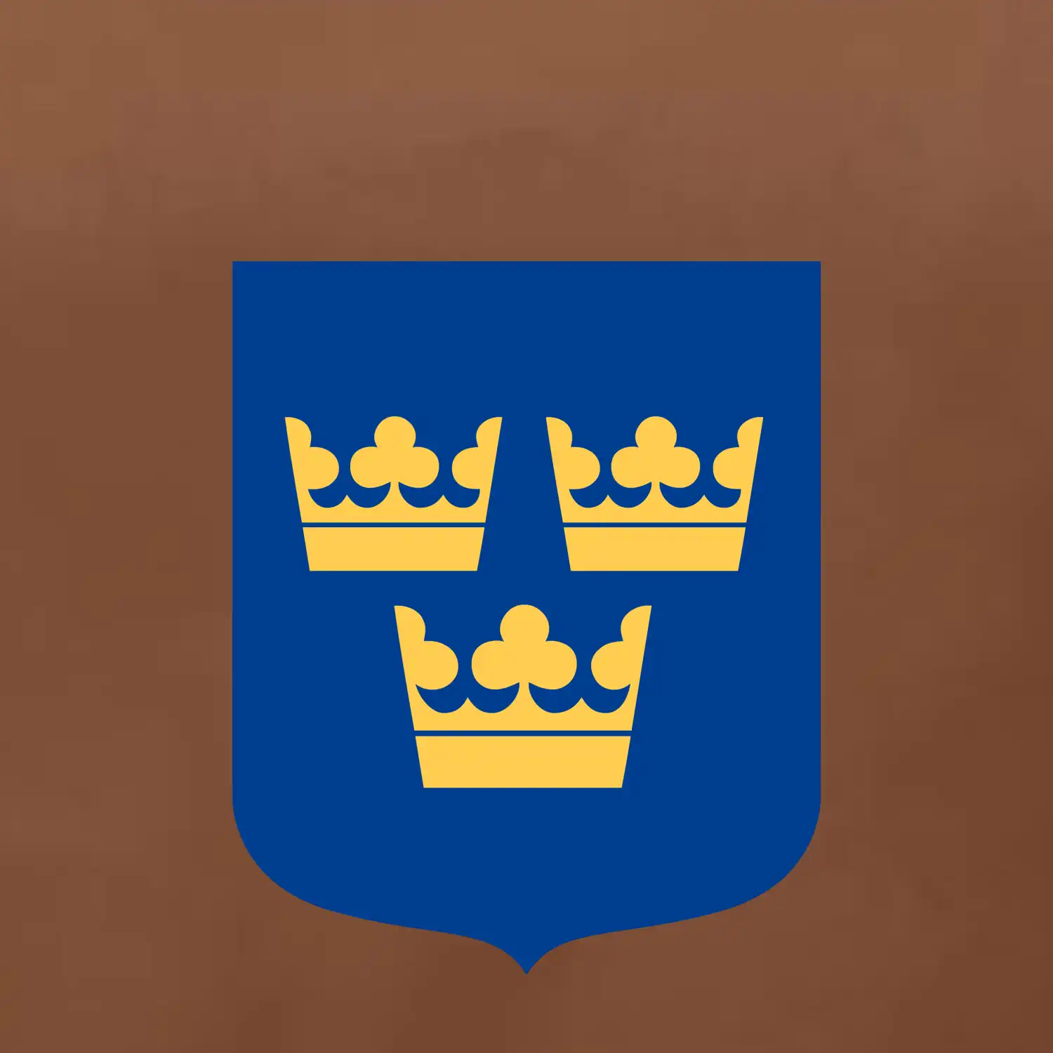 Švédský znak tři korunky velký
