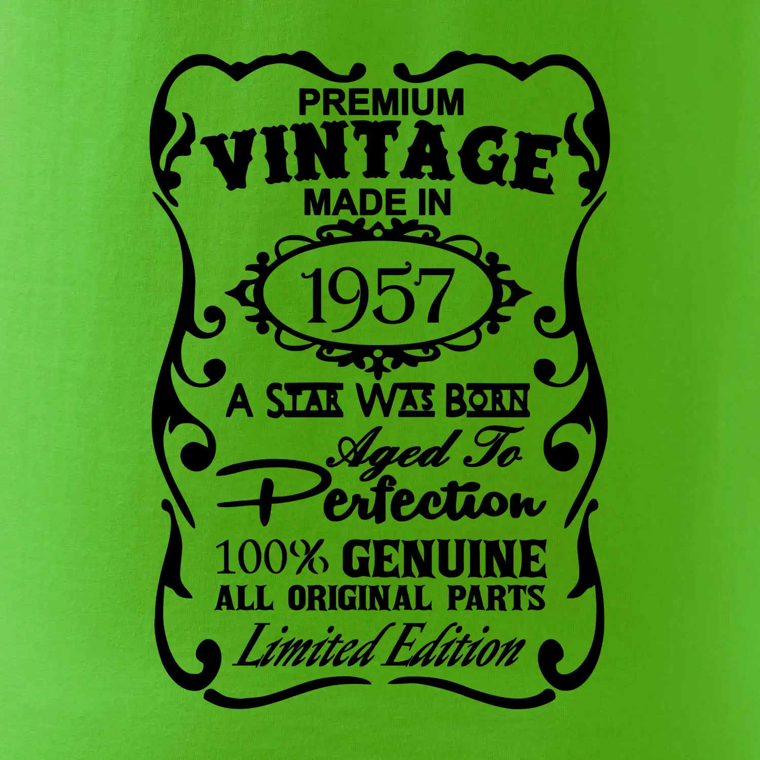 Vintage Etiketa - 1957