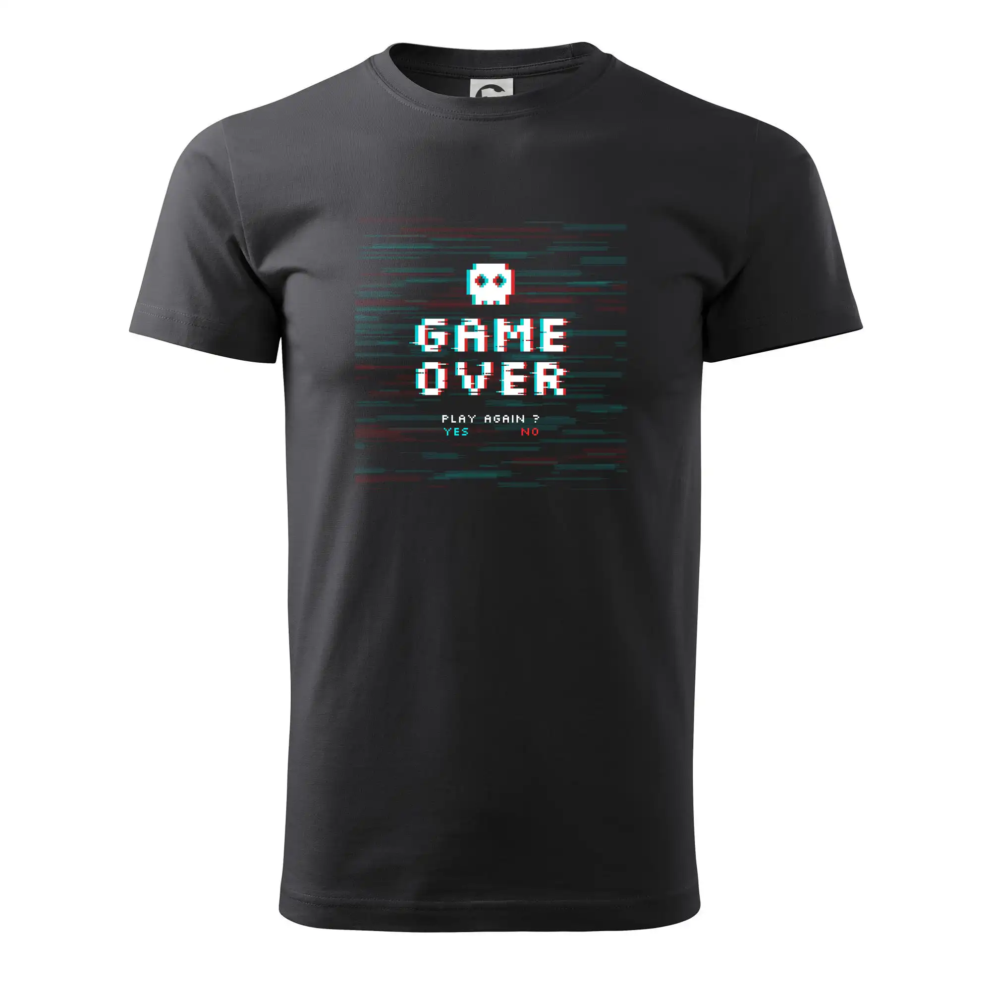 Tričká pre ajťákov - Game over play again - Klasické pánske tričko vyššej gramáže