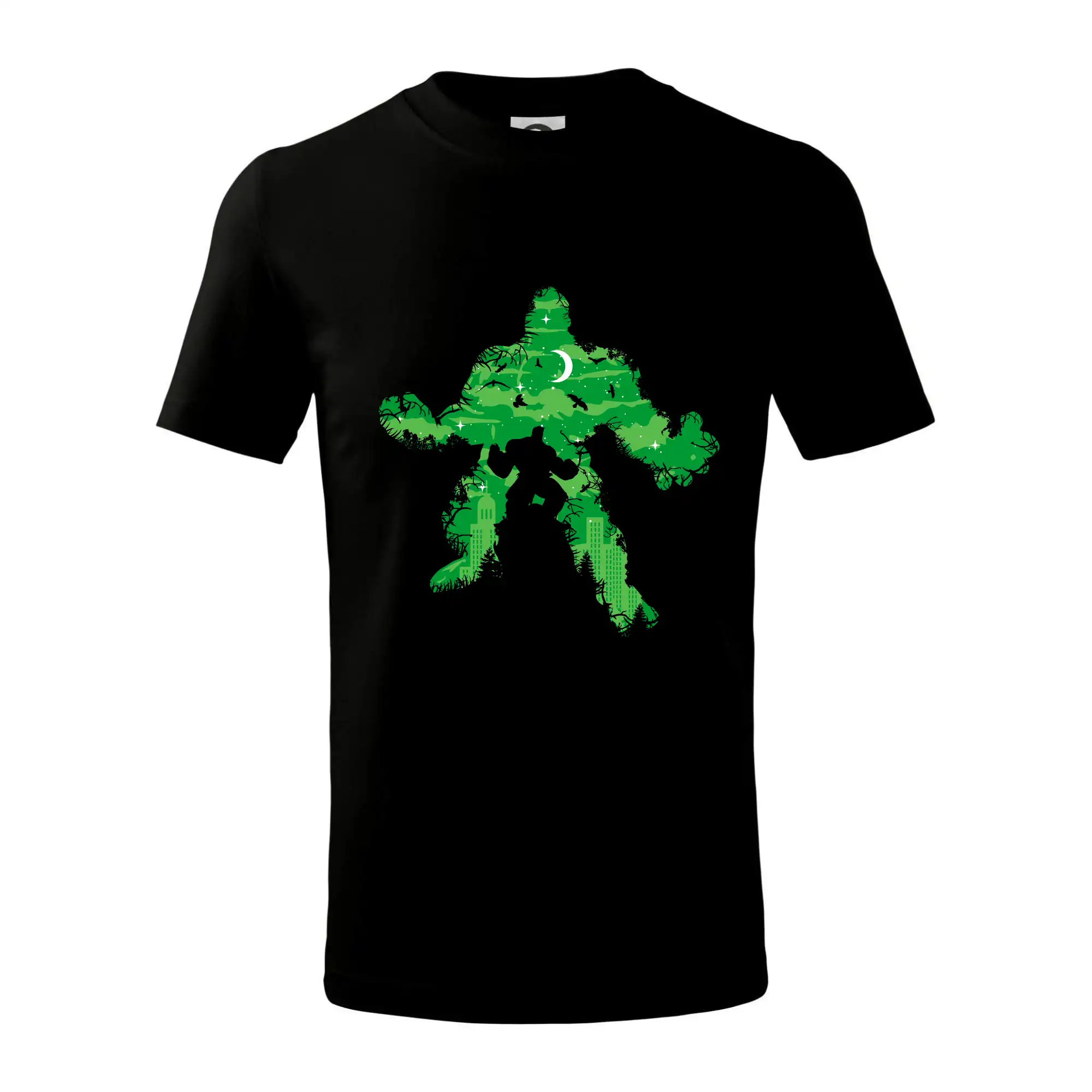 Grafické tričká - Green Monster mraky - Tričko detské bavlnené