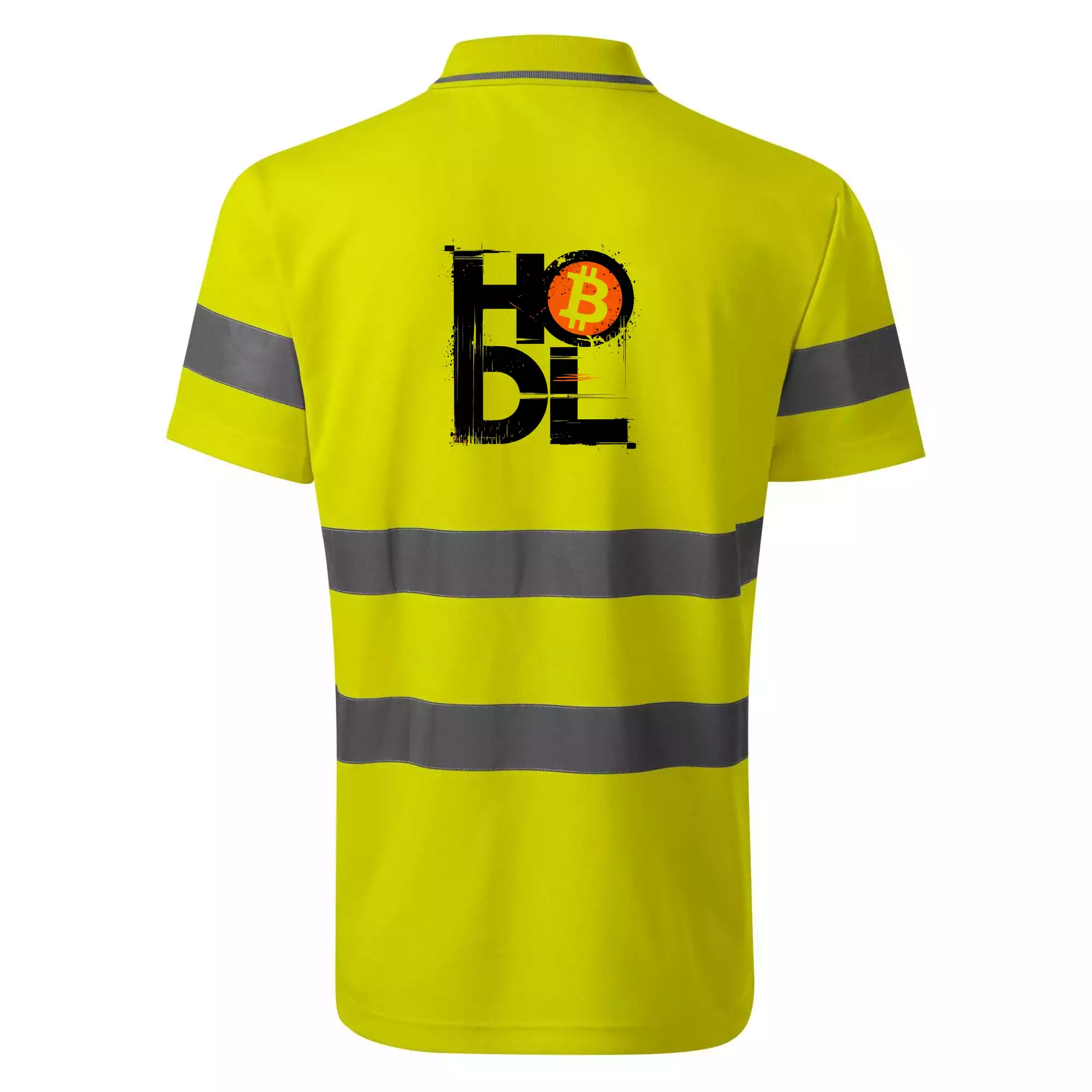 Hodl velký nápis a logo BTC