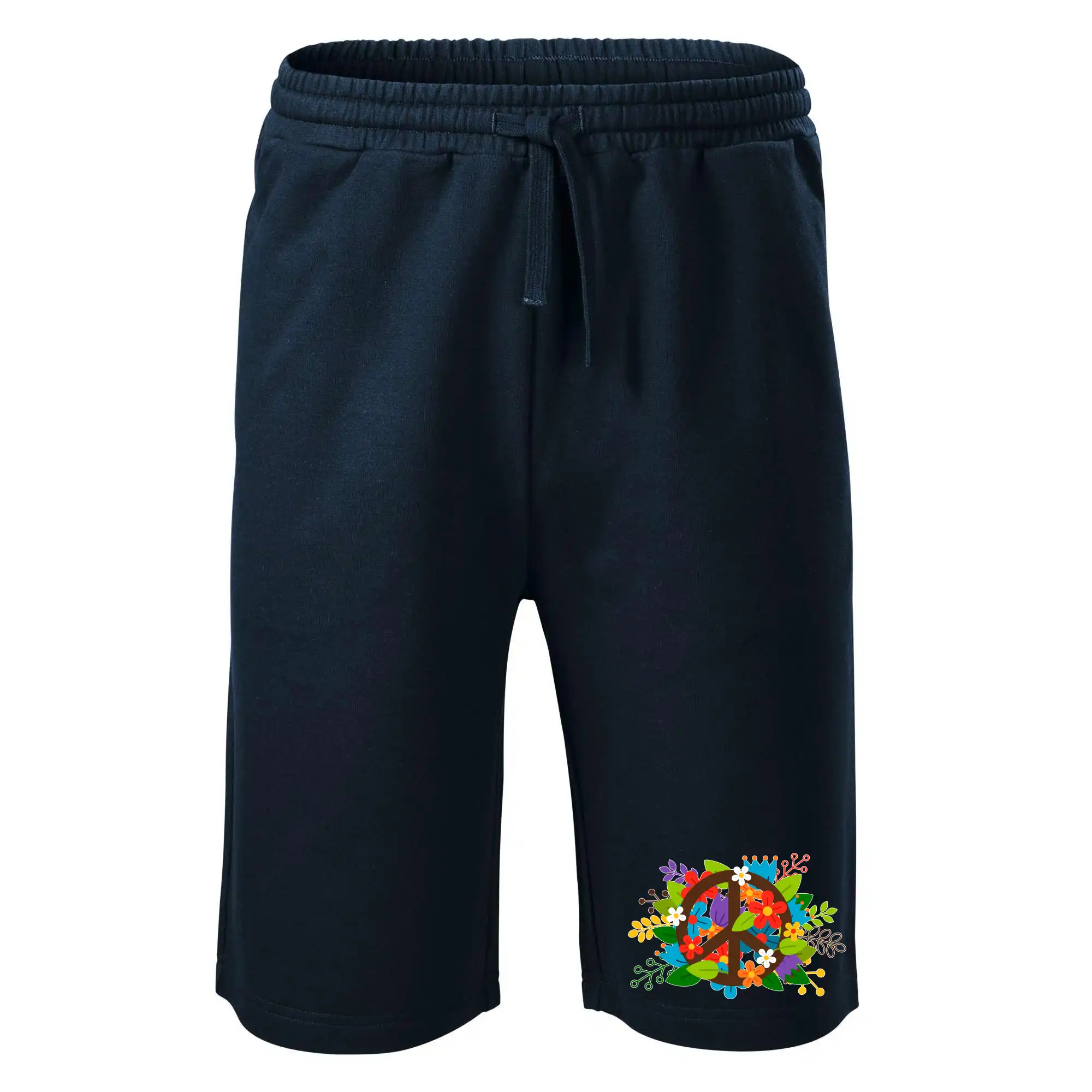 Peace symbol prorostlý květinami