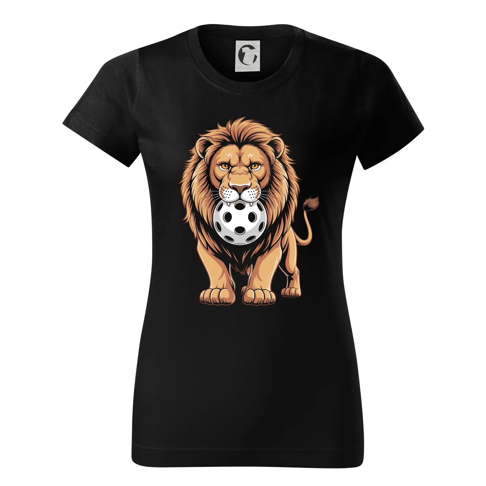 Floorball lev s míčkem v puse