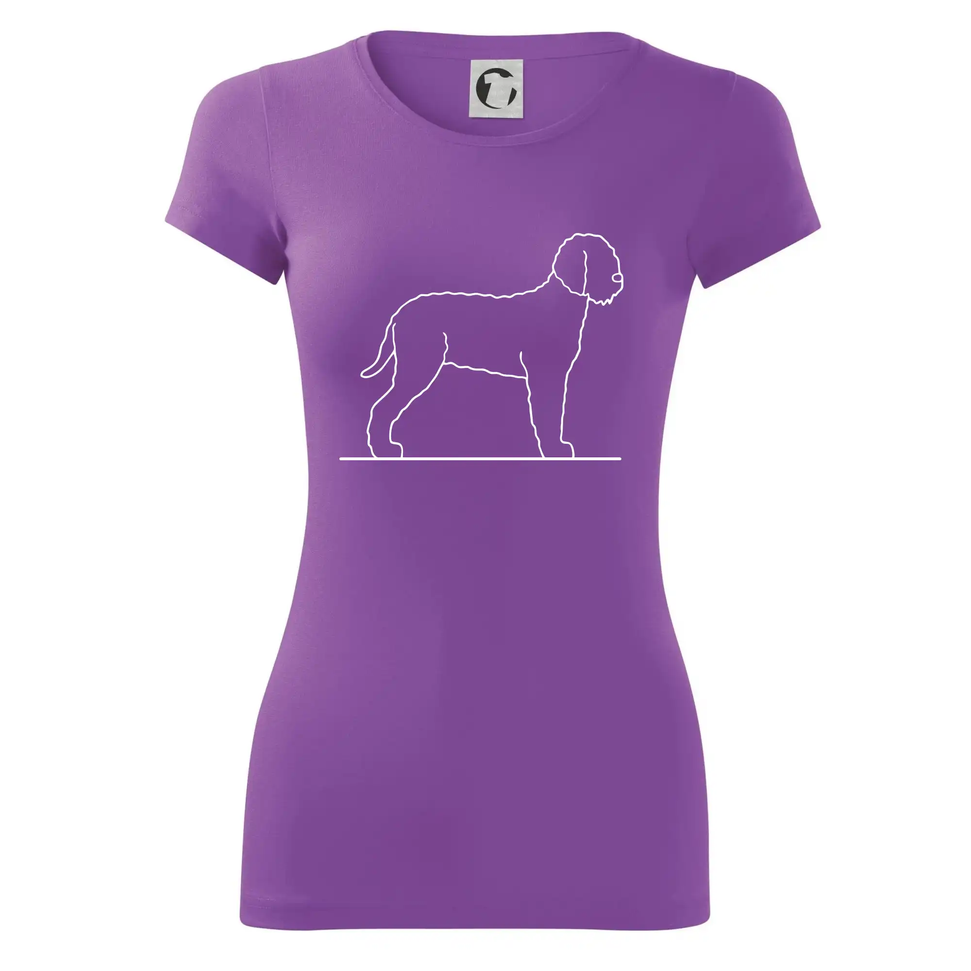 Ostatné psie plemená - Lagotto romagnolo stojaci - Dámske tričko Glance - Priliehavejší strih
