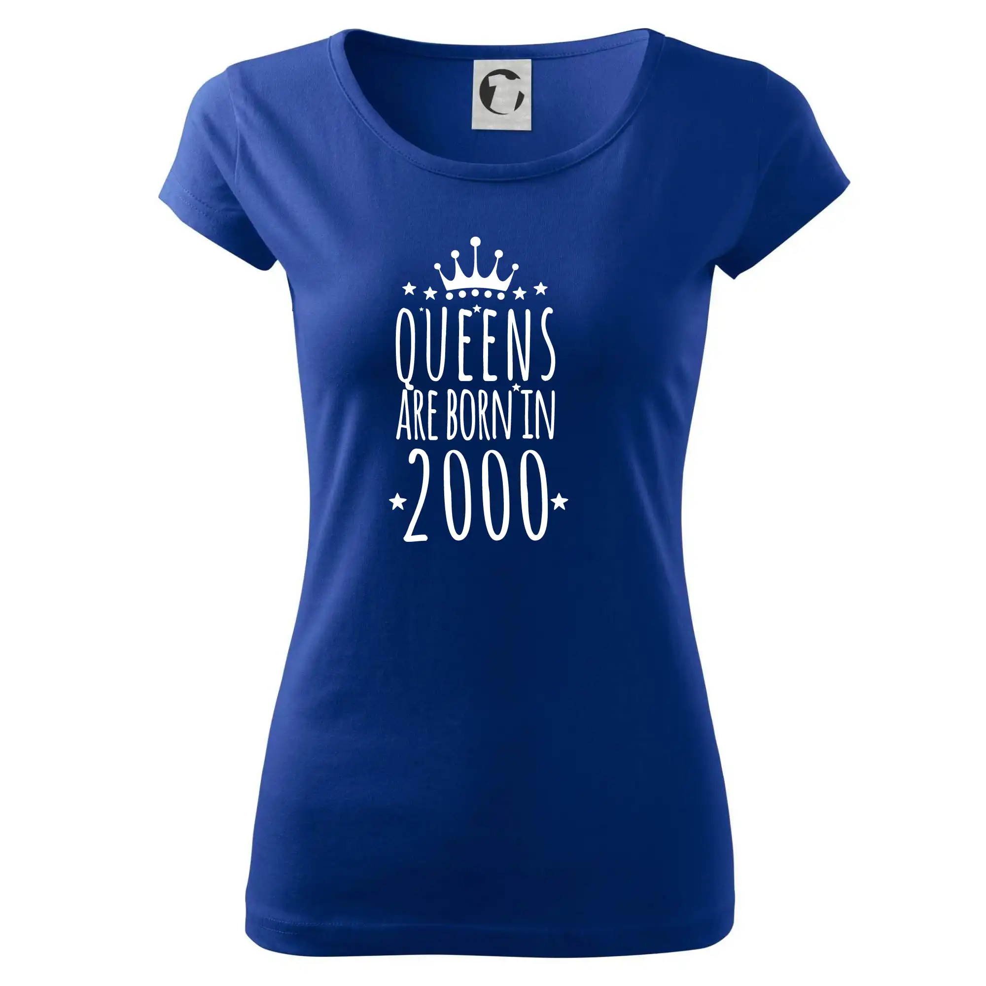 Trička s ročníkom 2000 - Queens are born in 2000 - Dámske tričko Pure
