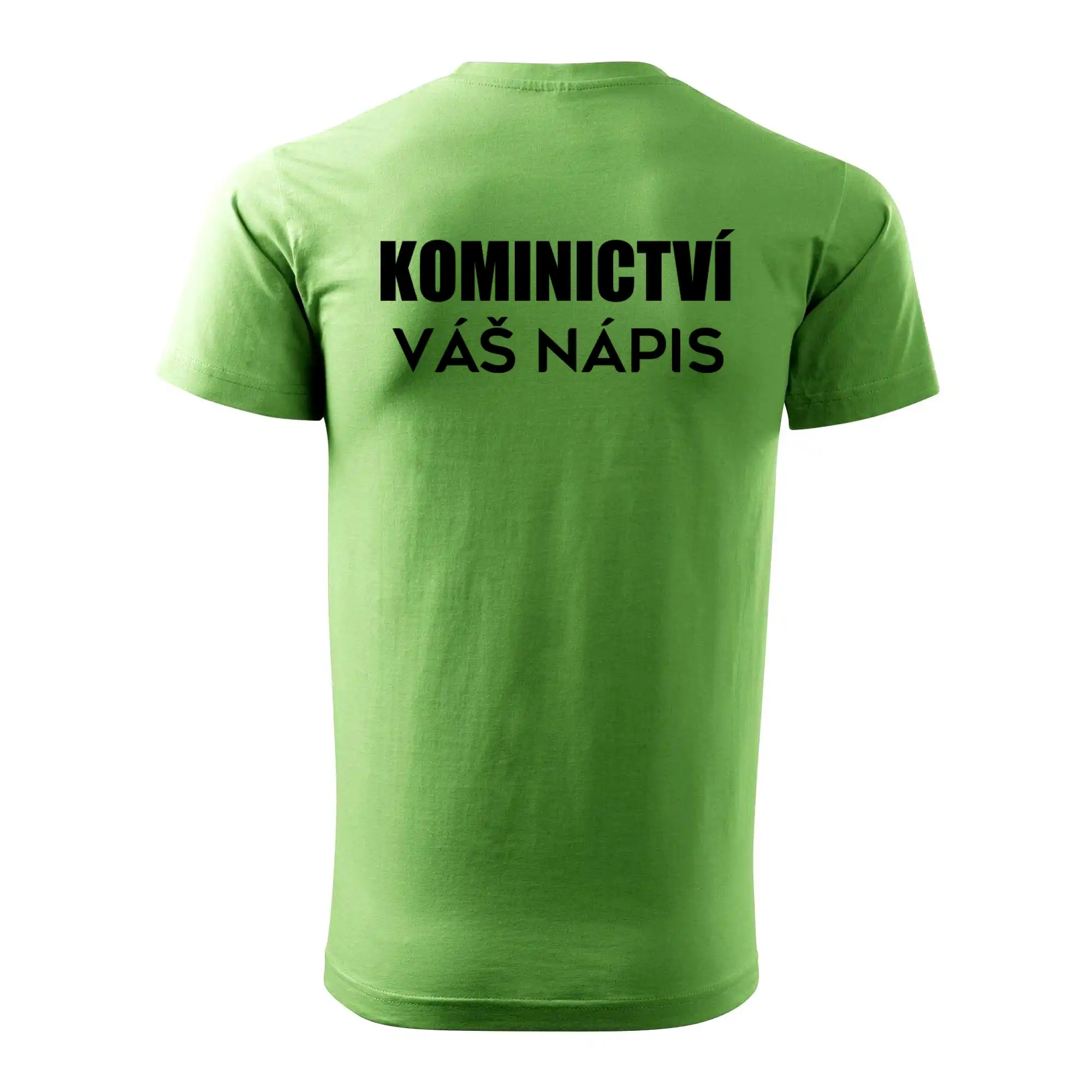 Kominík logo + nápis na zádech