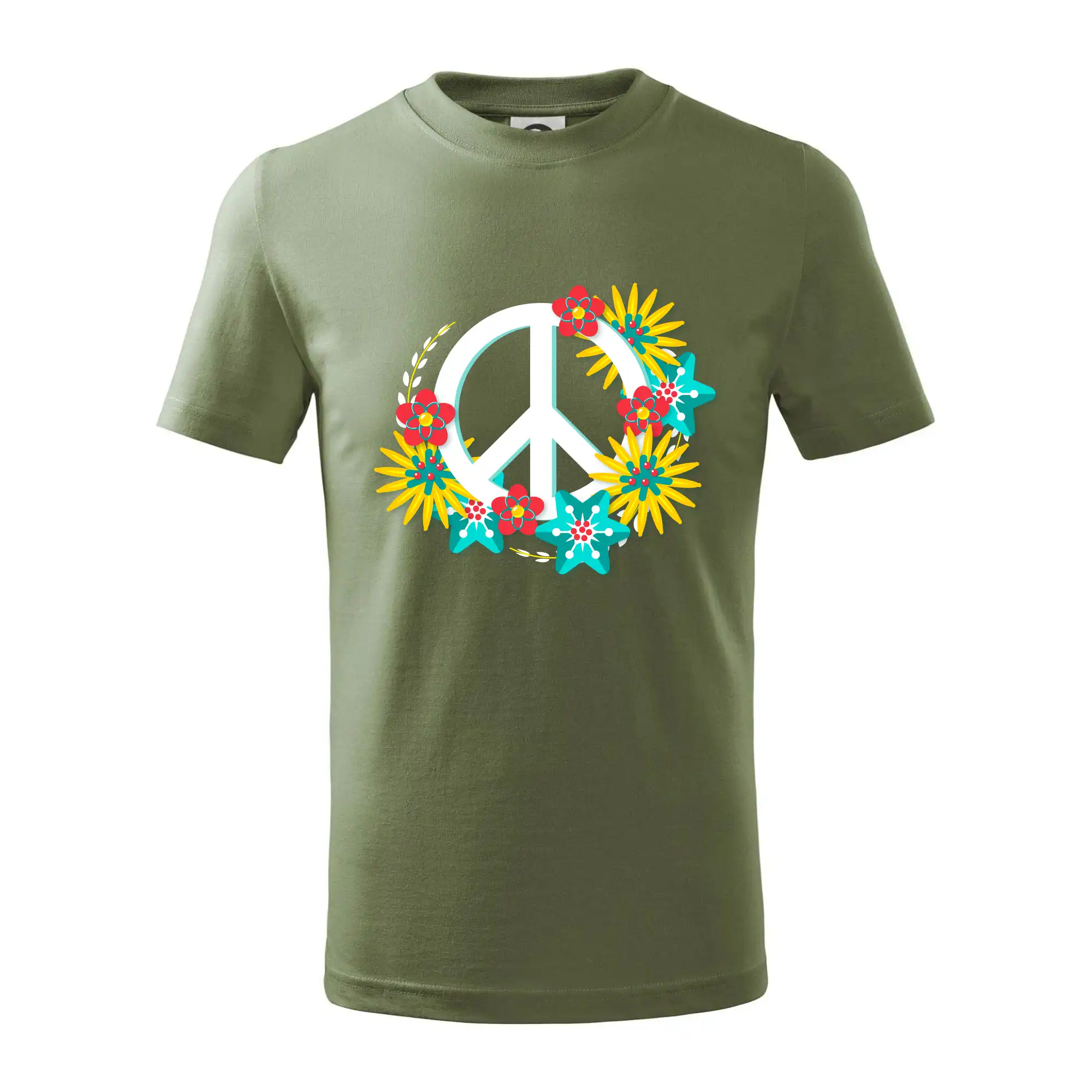 Tričká pre pohodový ľudí - Peace symbol abstraktný - Tričko detské bavlnené