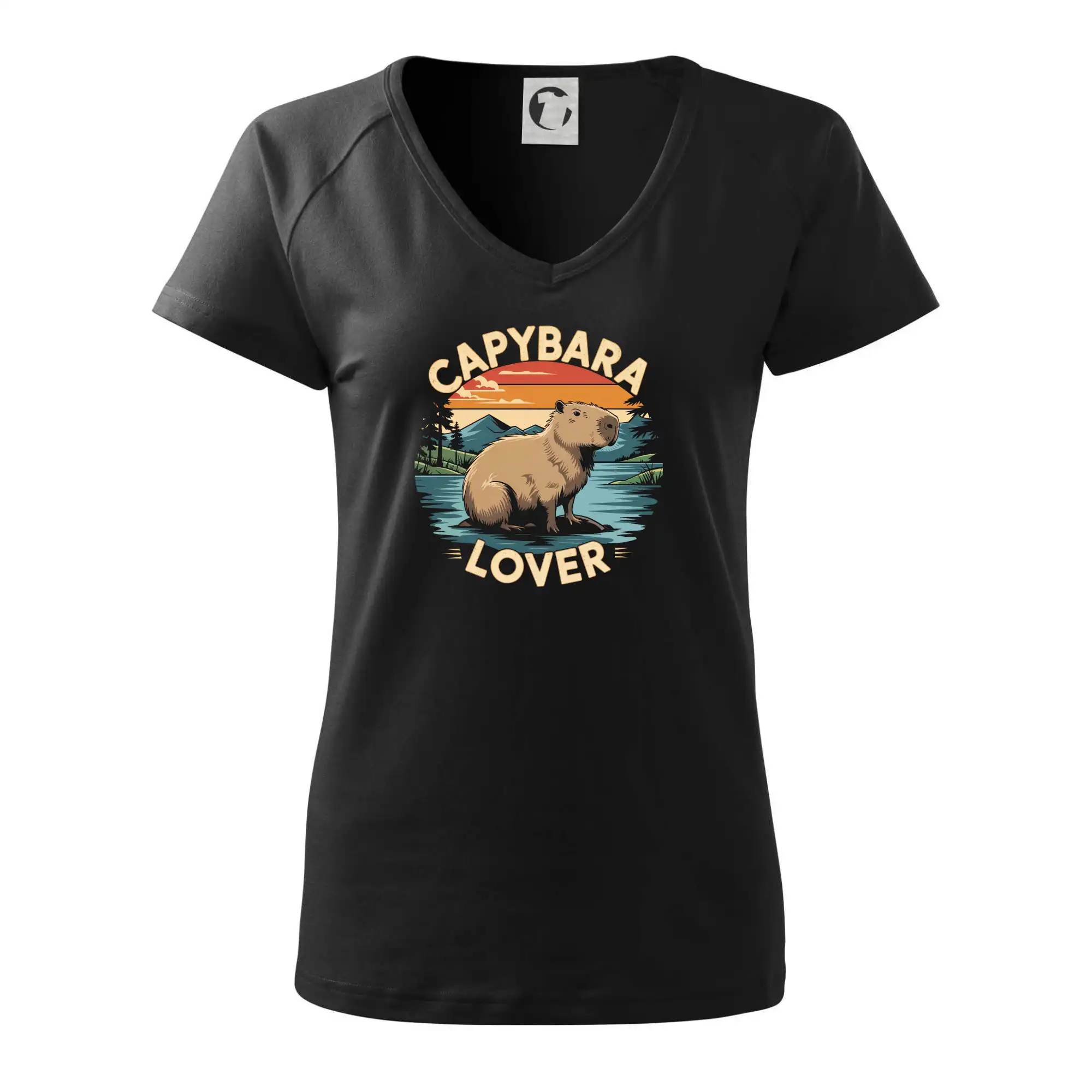 Tričká so zvieratami - Capybara lover vintage - Tričko dámske Dream
