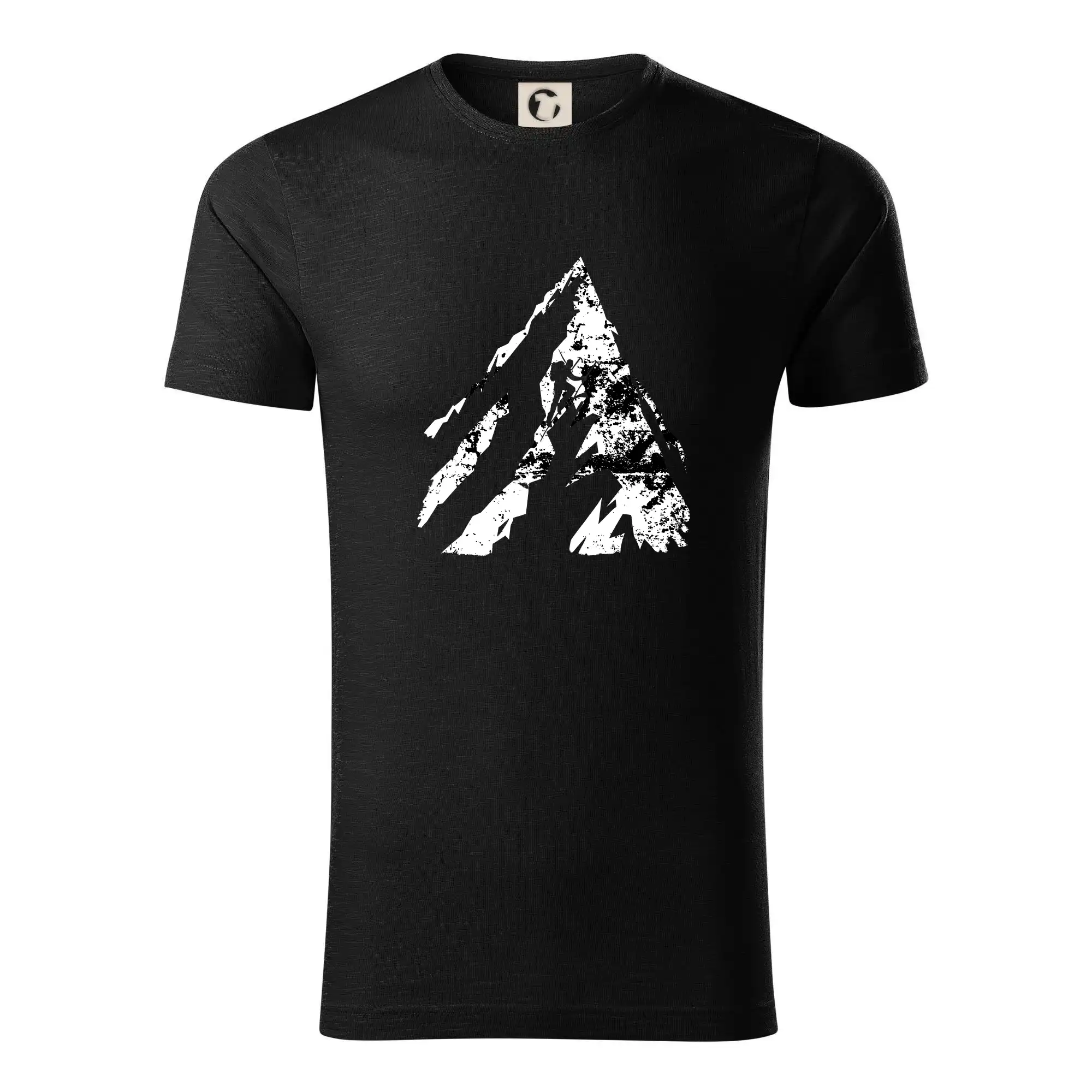 Trička pro horolezcov - Horolezec - biela hora - Tričko z organickej bavlny