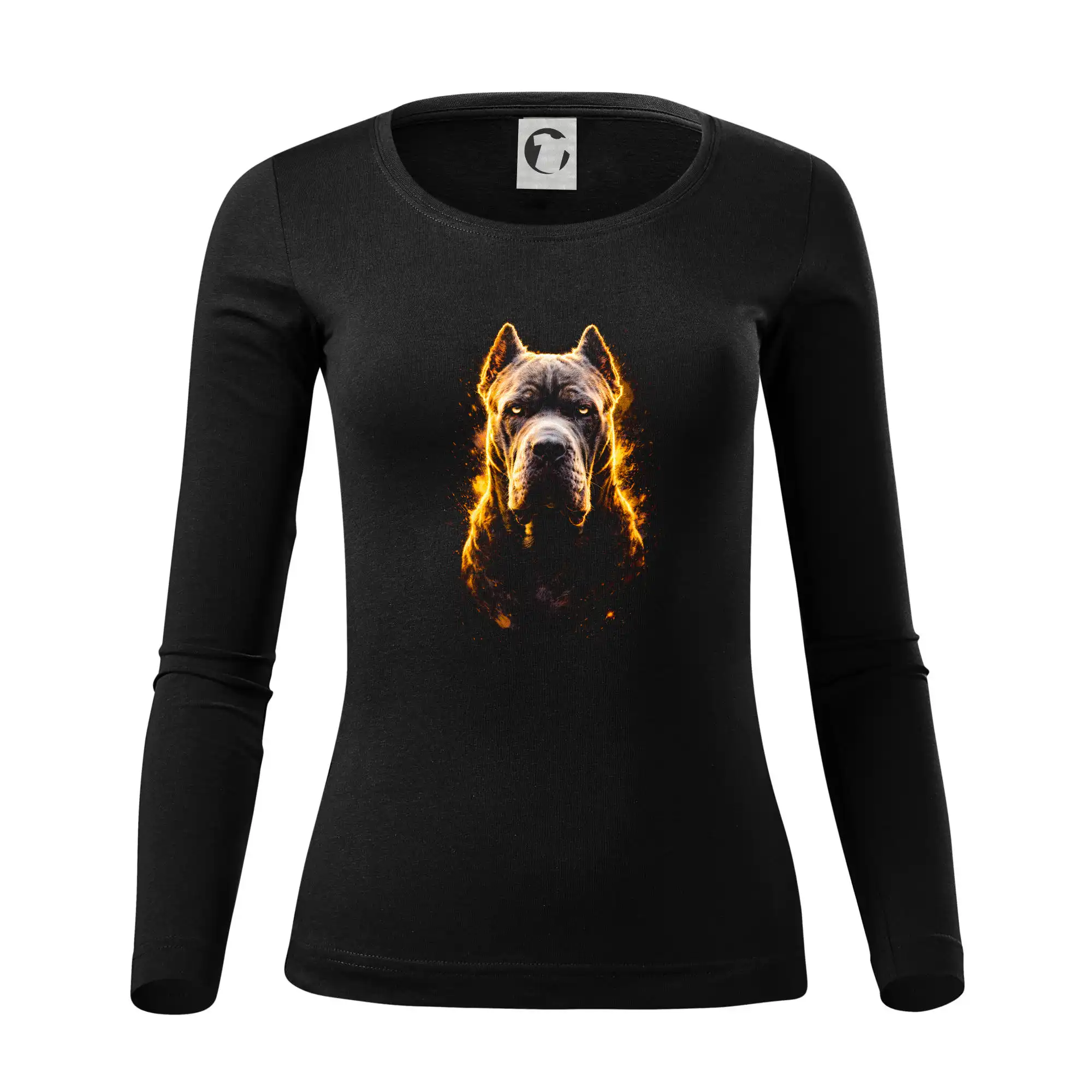 Ostatné psie plemená - Obrázok poltón Cane Corso - Dámske tričko FIT-T LS - zužené