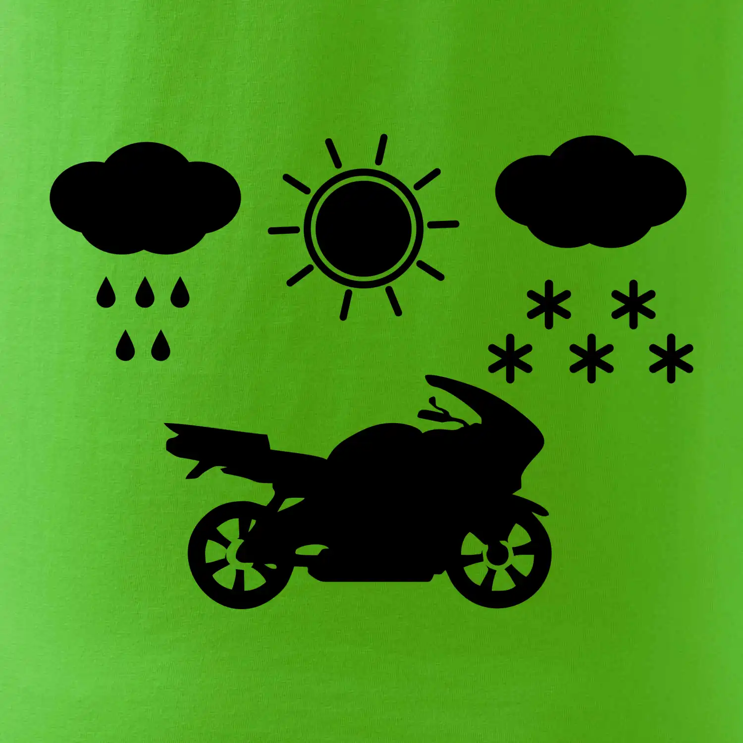 Motorkář za každého počasí - silnice