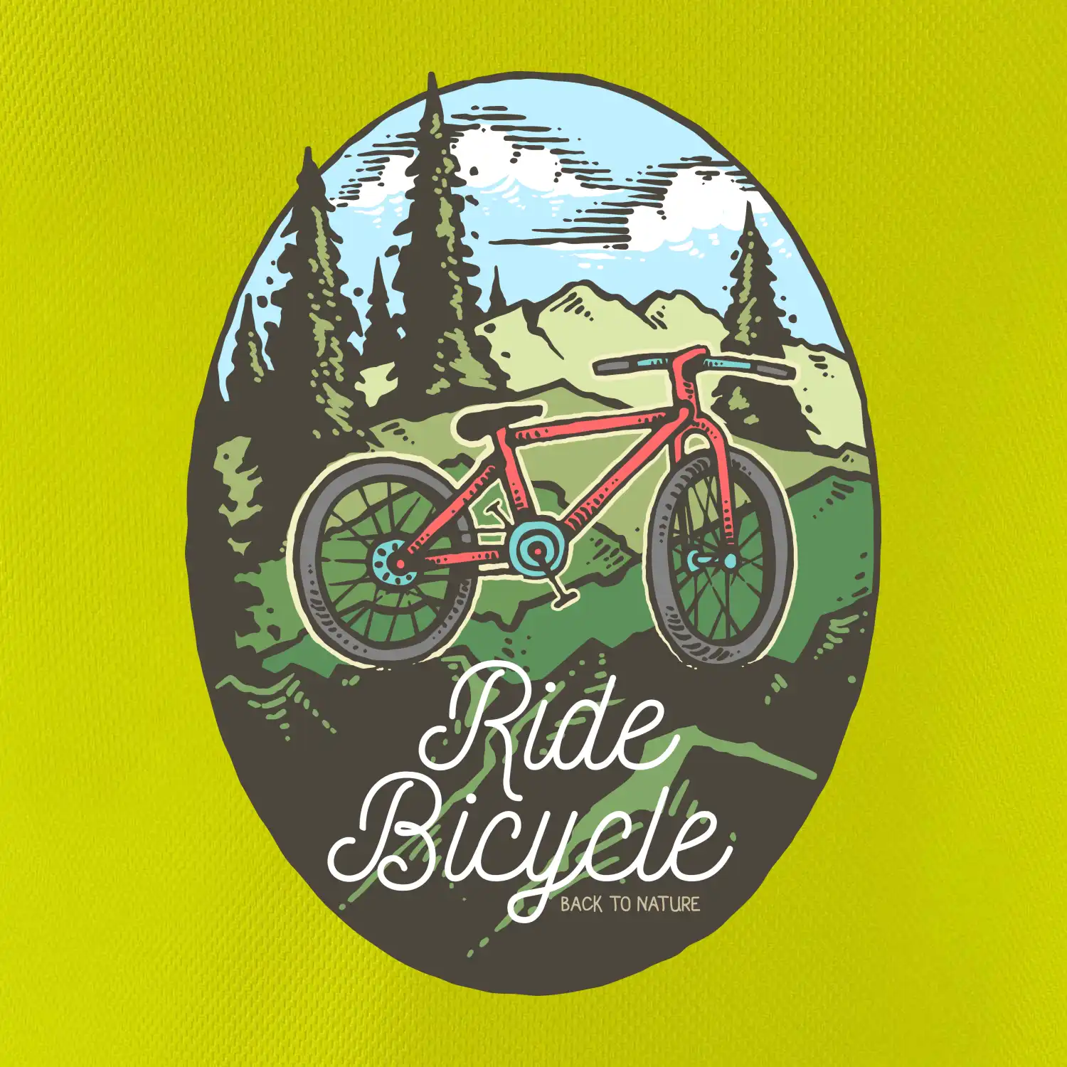 Ride Bicycle Nature