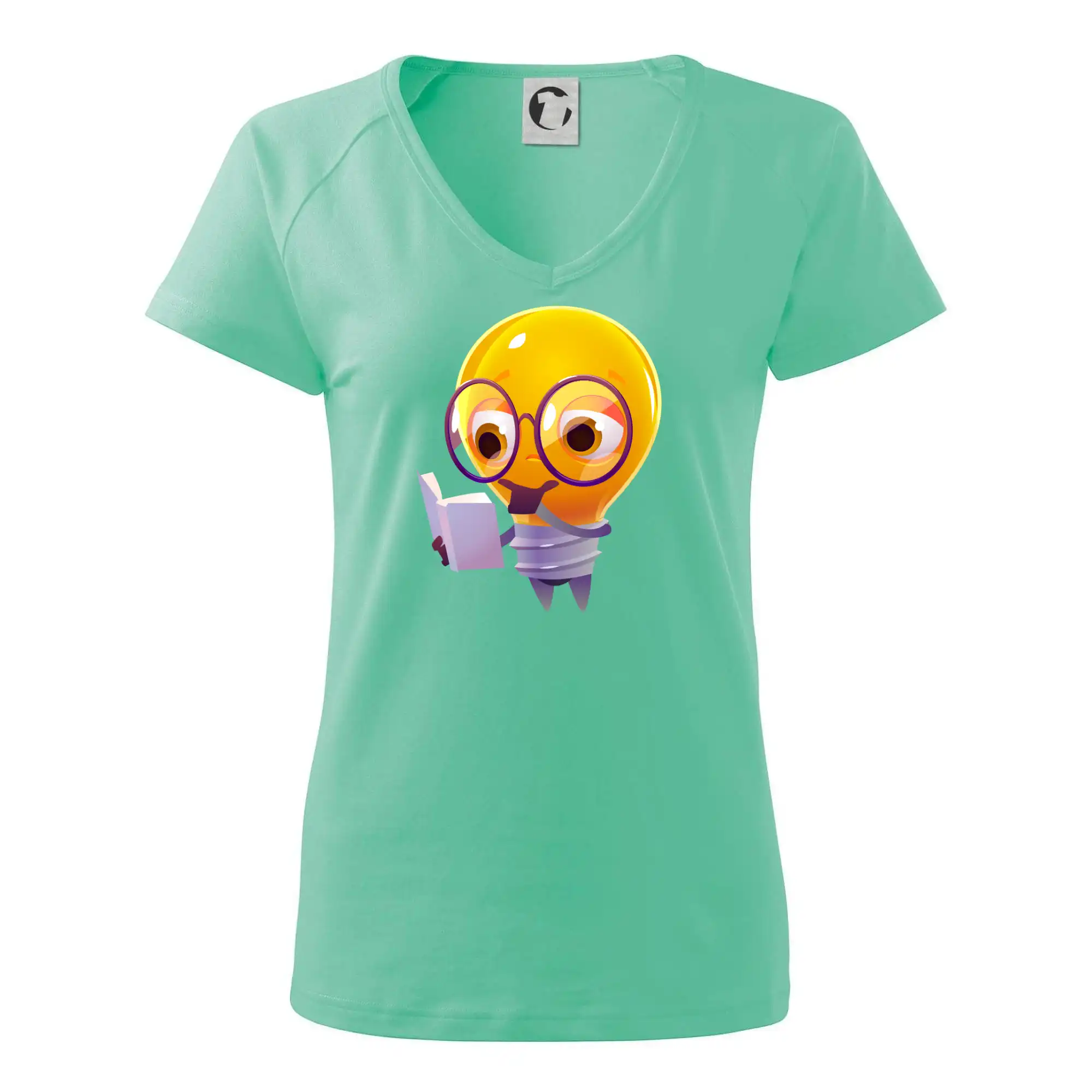 Žárovka přemýšlí nad knihou