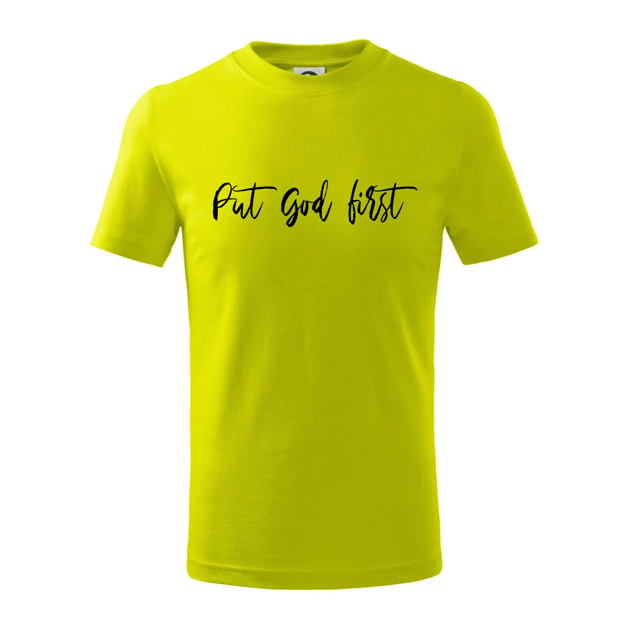 Put God first psací nápis