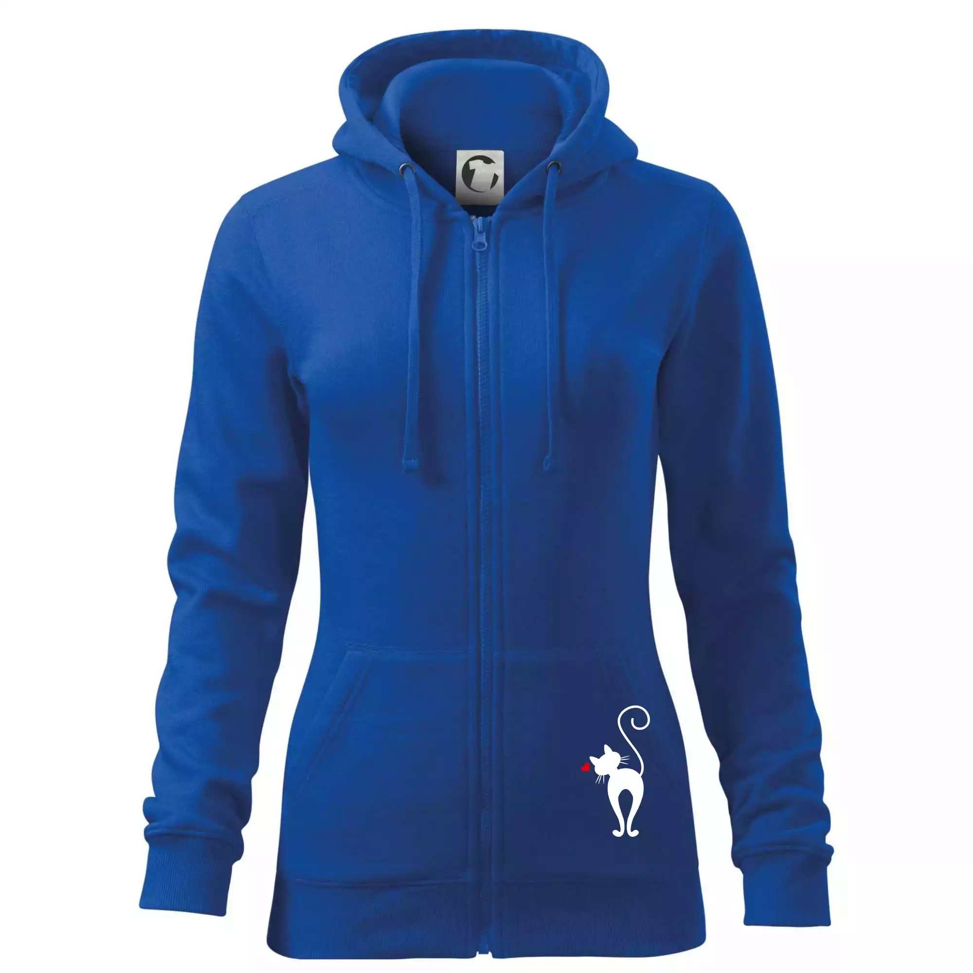 Zamilovaná kočka zezadu