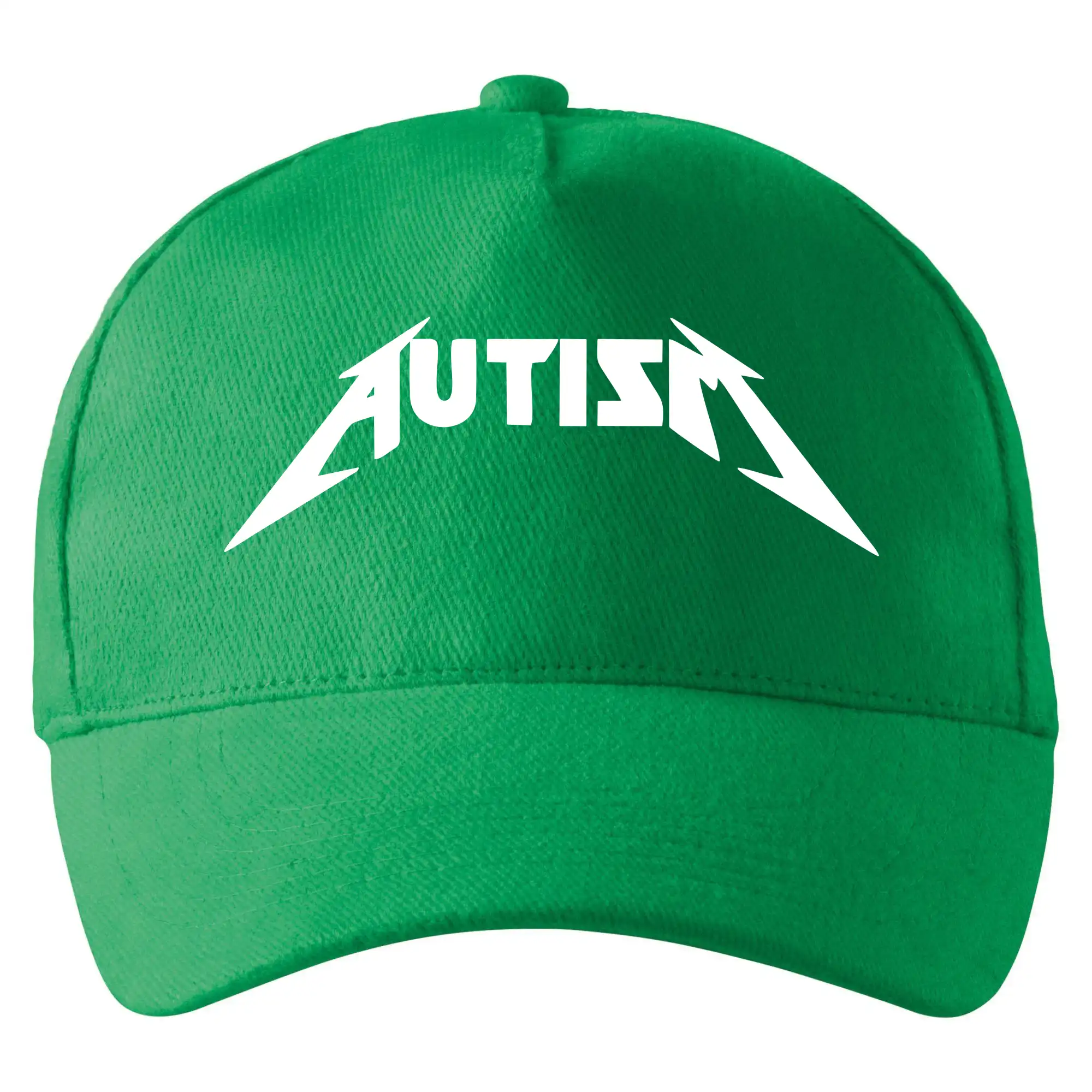Tričká s motívom autizmu & osveta - Autism rock nápis - Šiltovka so zahnutým šiltom a mosaznou sponou