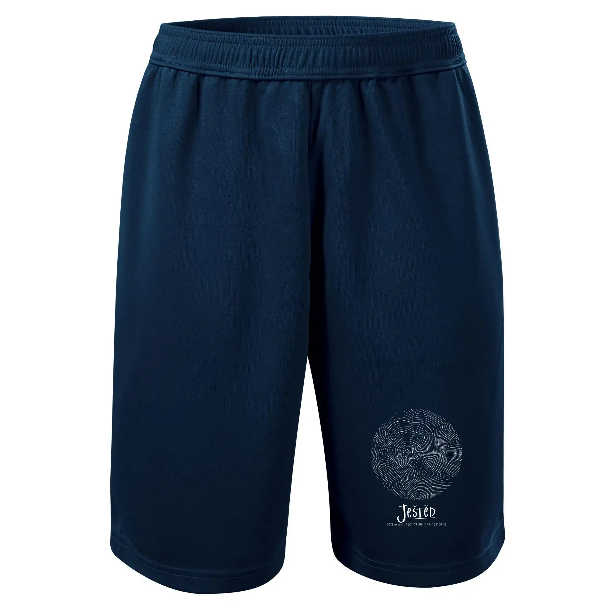 Ještěd - vrstevnice v kruhu