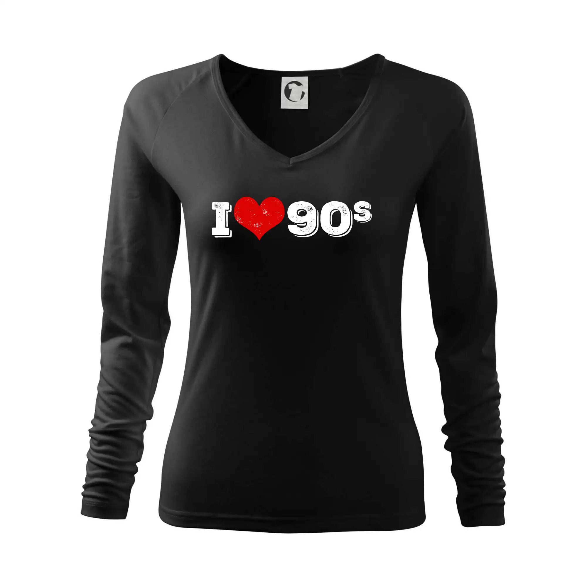 Hudobné tričká - I love 90s - Tričko dámske Elegance