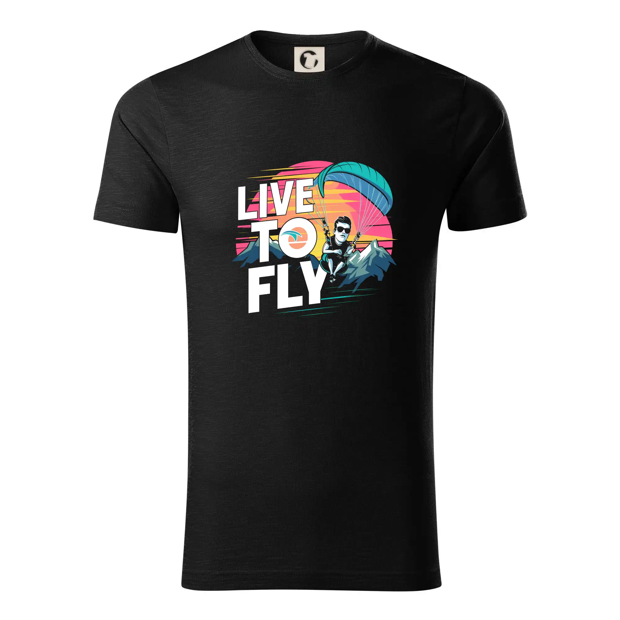 Tričká s motívom paraglidingu - Paraglide life to fly - Tričko z organickej bavlny