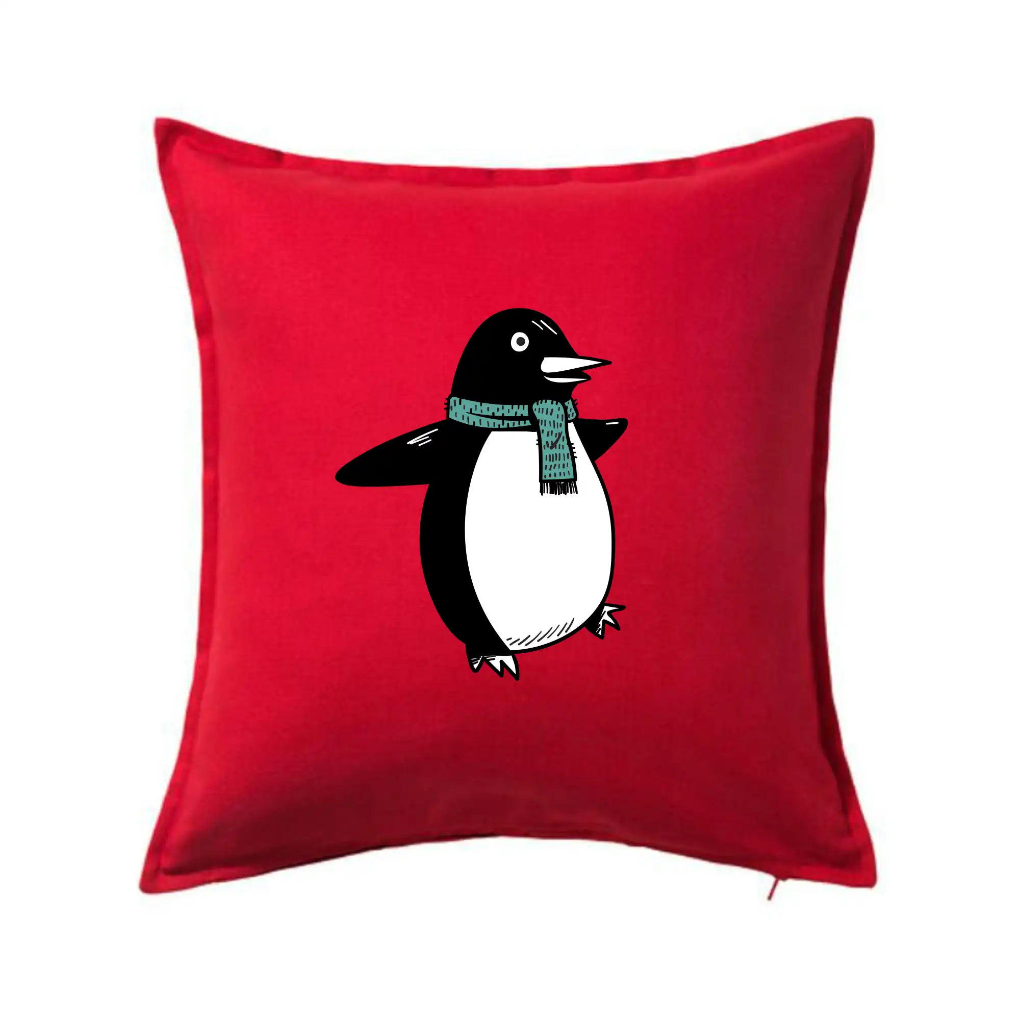 Tučňák se zelenou šálou