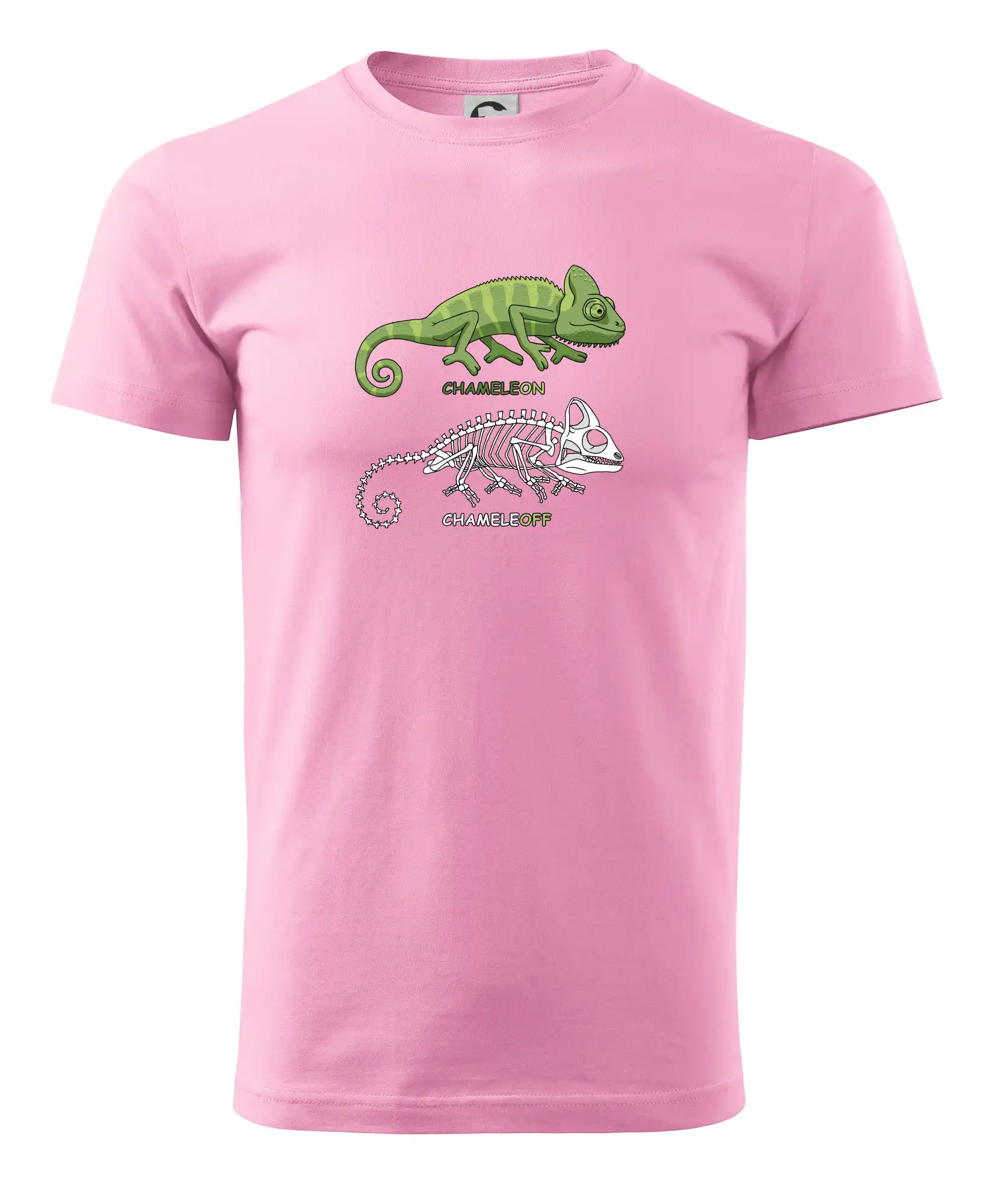 Tričká so zvieratami - ChameleON_OFF (Hana-creative) - Pánske tričko nižšej gramáže