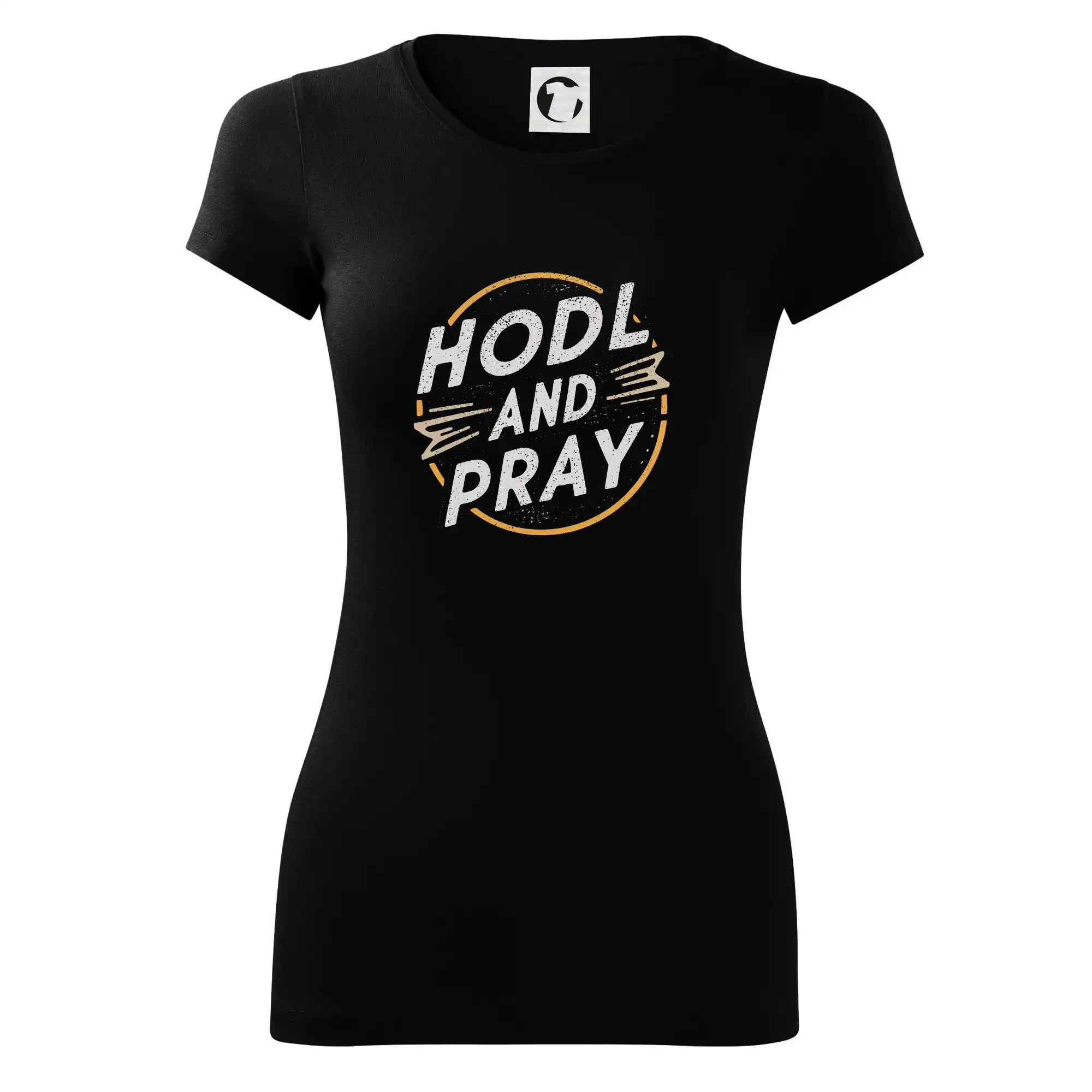 Bitcoin Hodl and pray - Dámske tričko Glance - Priliehavejší strih