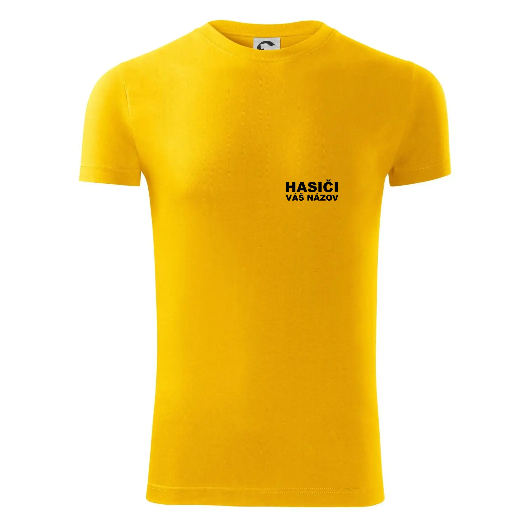 Originálne tričká pre hasičov - Hasiči nápis (názov zboru - vlastný nápis) - Viper FIT - Pánske zúžené tričko