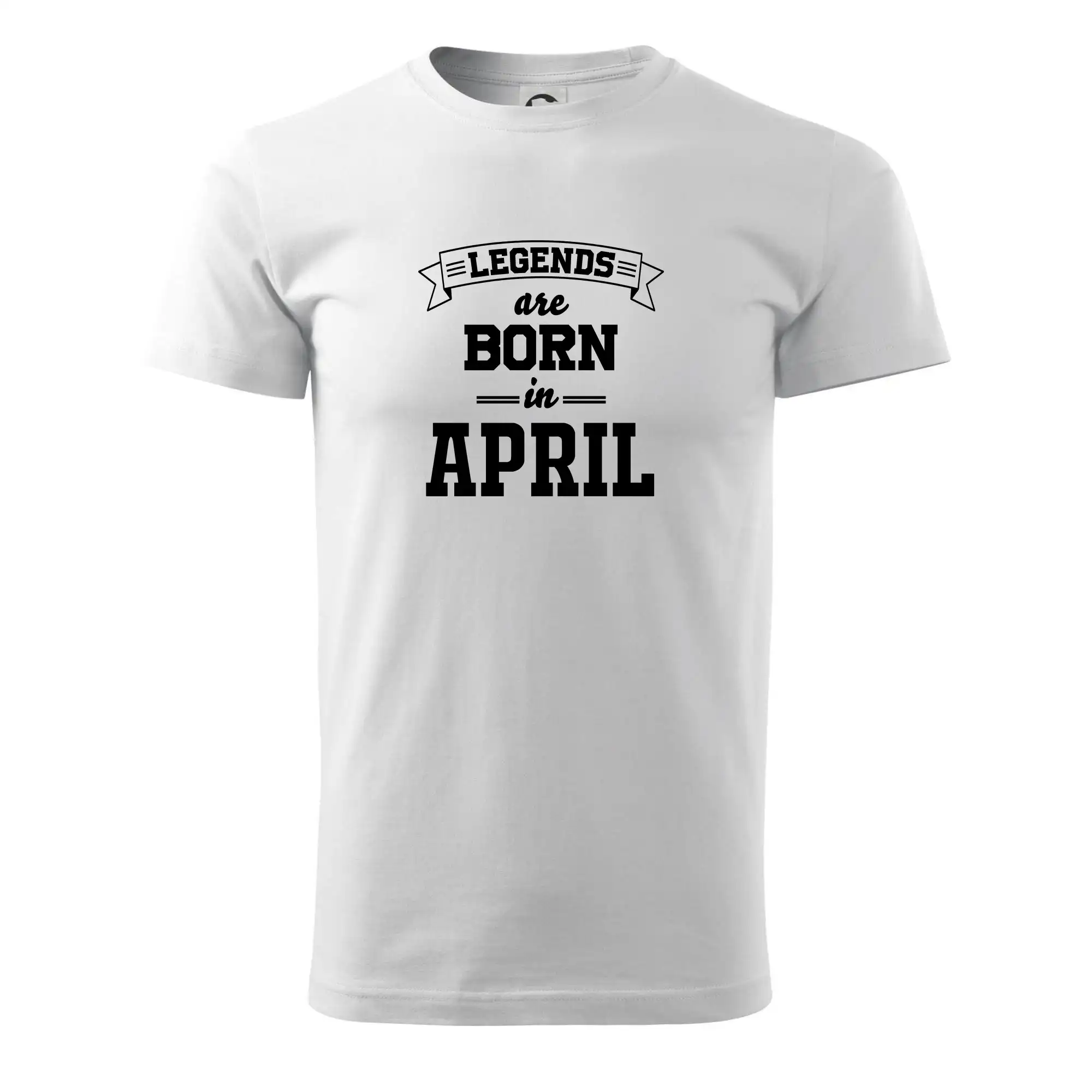 Tričká pre narodených v apríli - Legends are born in April - Klasické pánske tričko vyššej gramáže