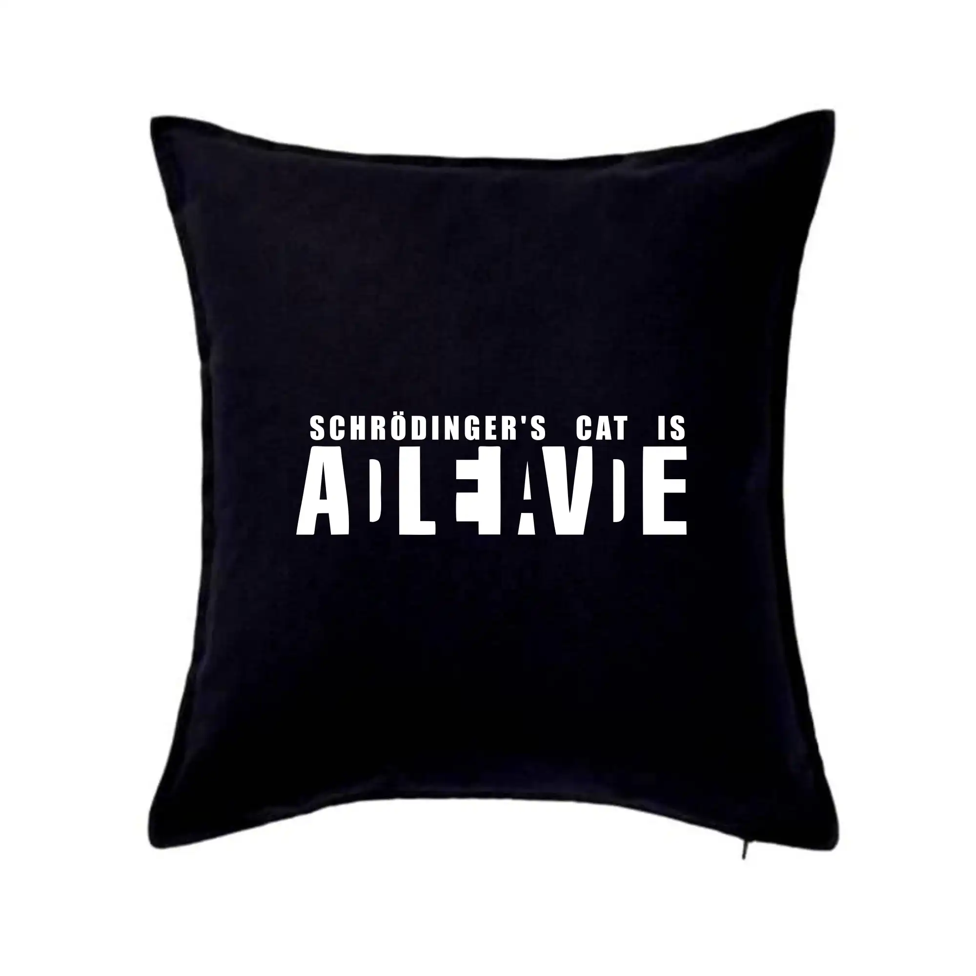 Grafické tričká - Schrödinger's Cat ADLEIAVDE - dead and alive - Vankúš 50x50