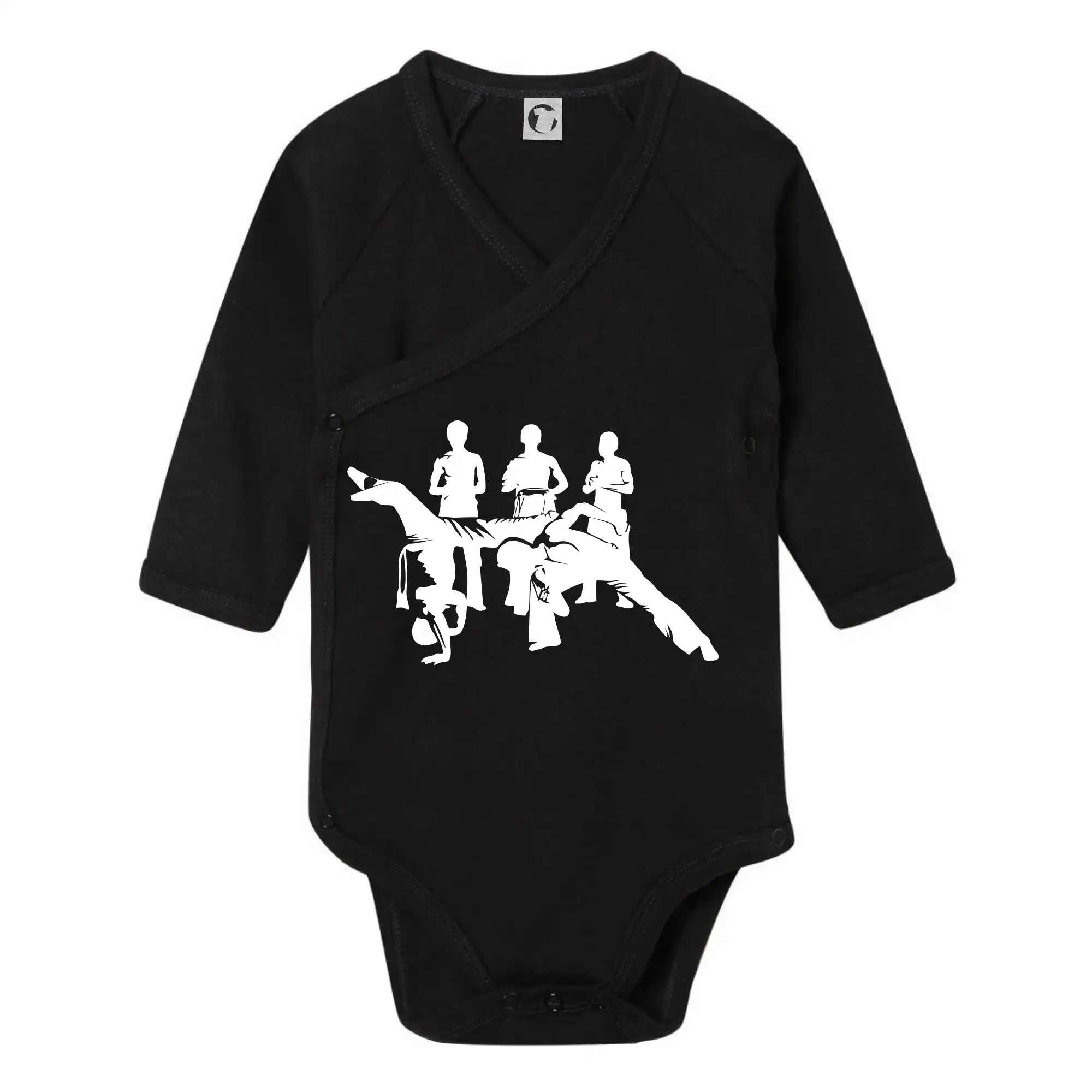 Tričká Capoeira - Capoeira všetci - Body zavinovacie s dlhým rukávom