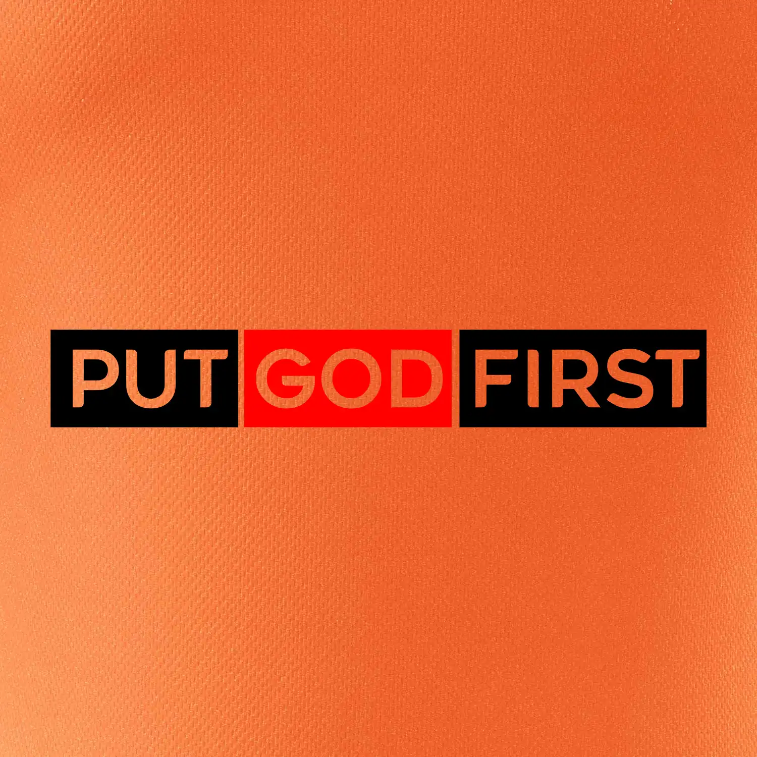 Put God first obdélník