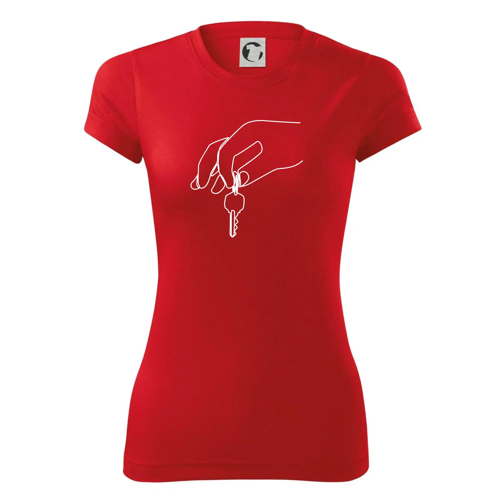 Klíče a ruka jedním tahem