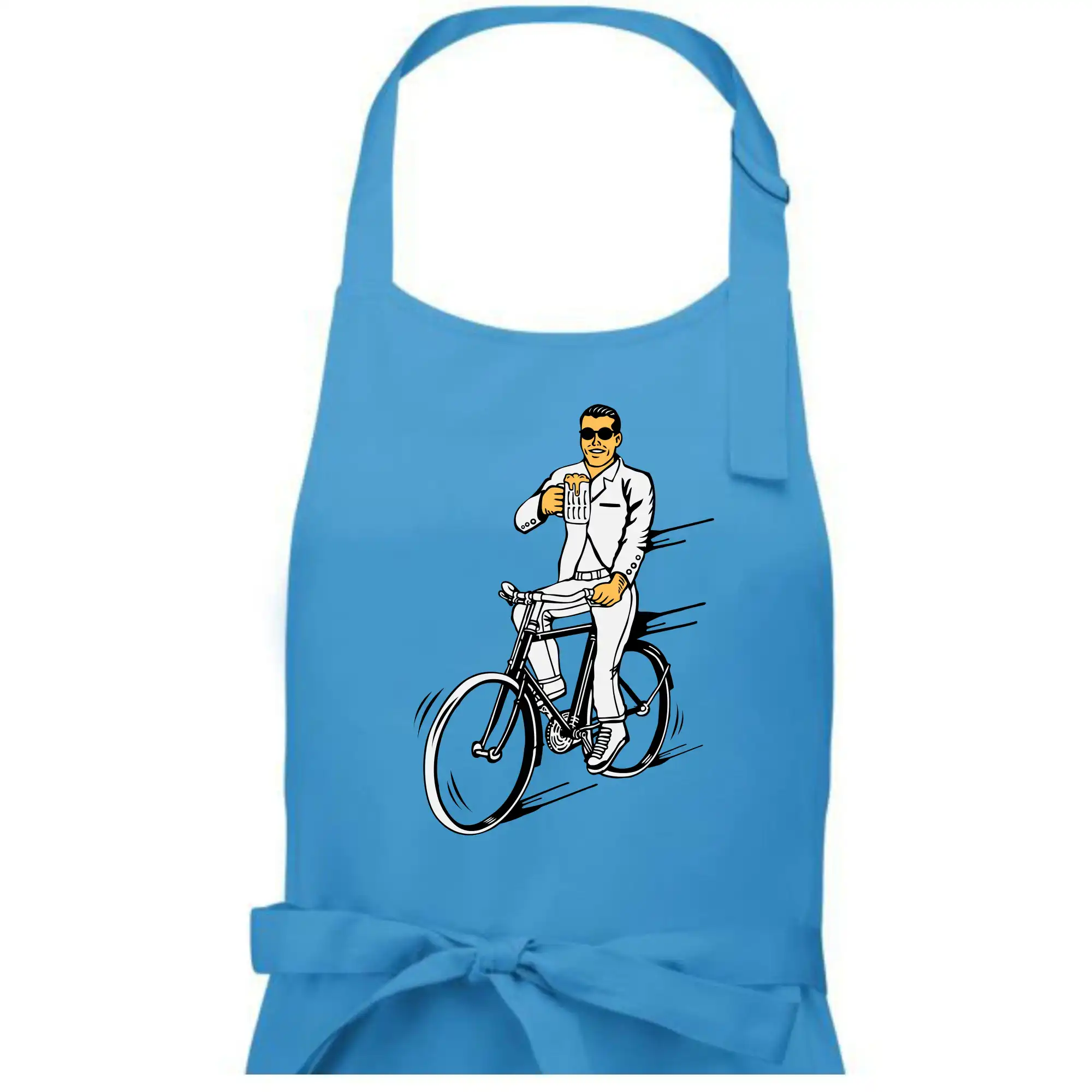 Gentleman na kole s pivem